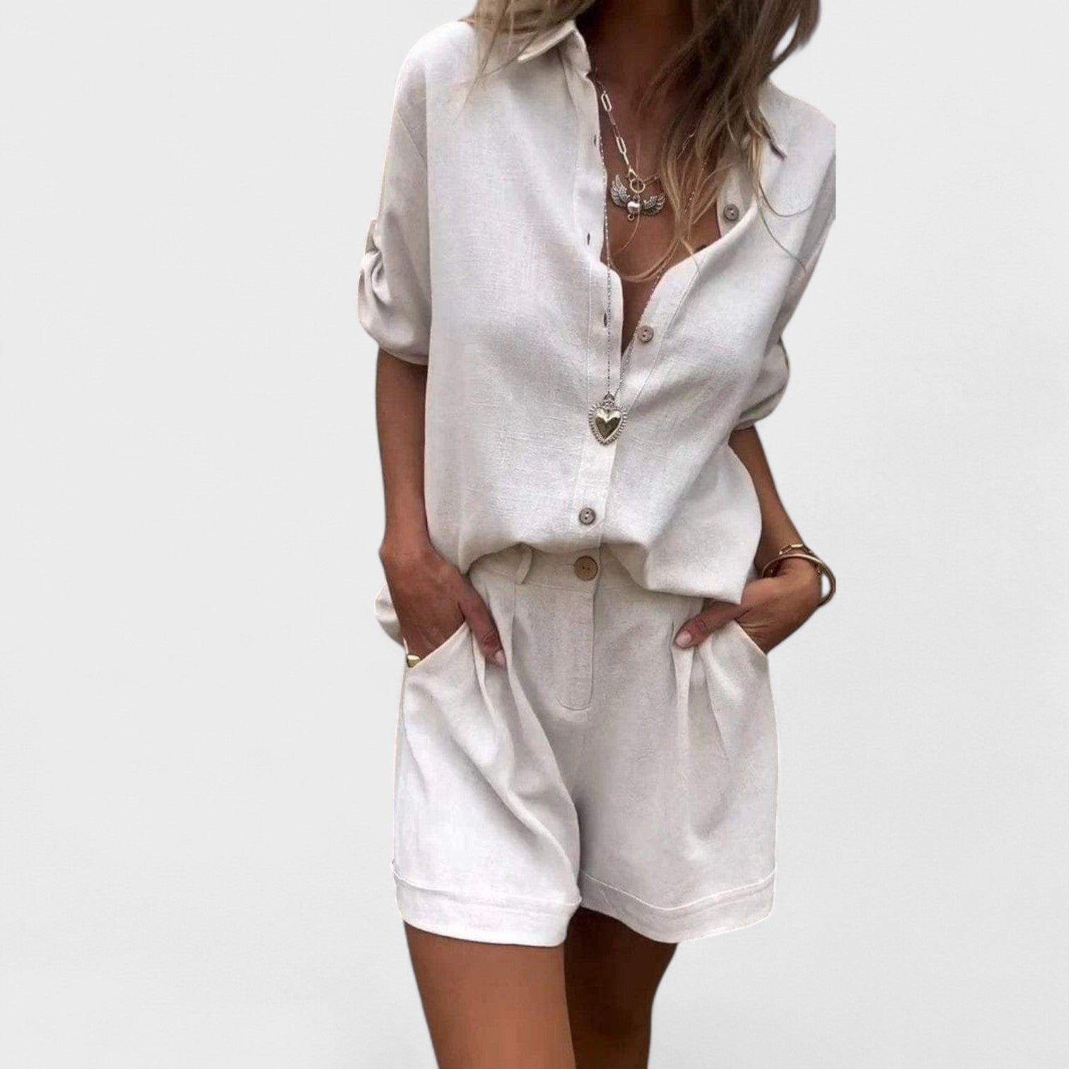 Rita – Completo in Lino Leggero da Donna