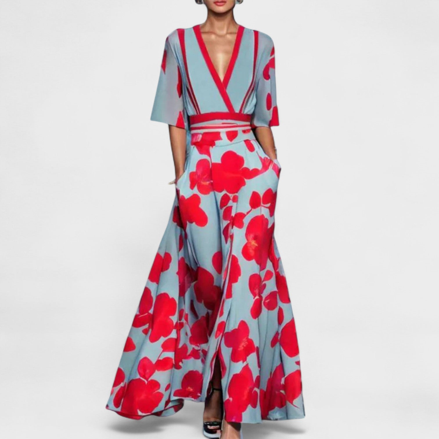 Quendolin – Vestito con Stampa Floreale Elegante e Leggero