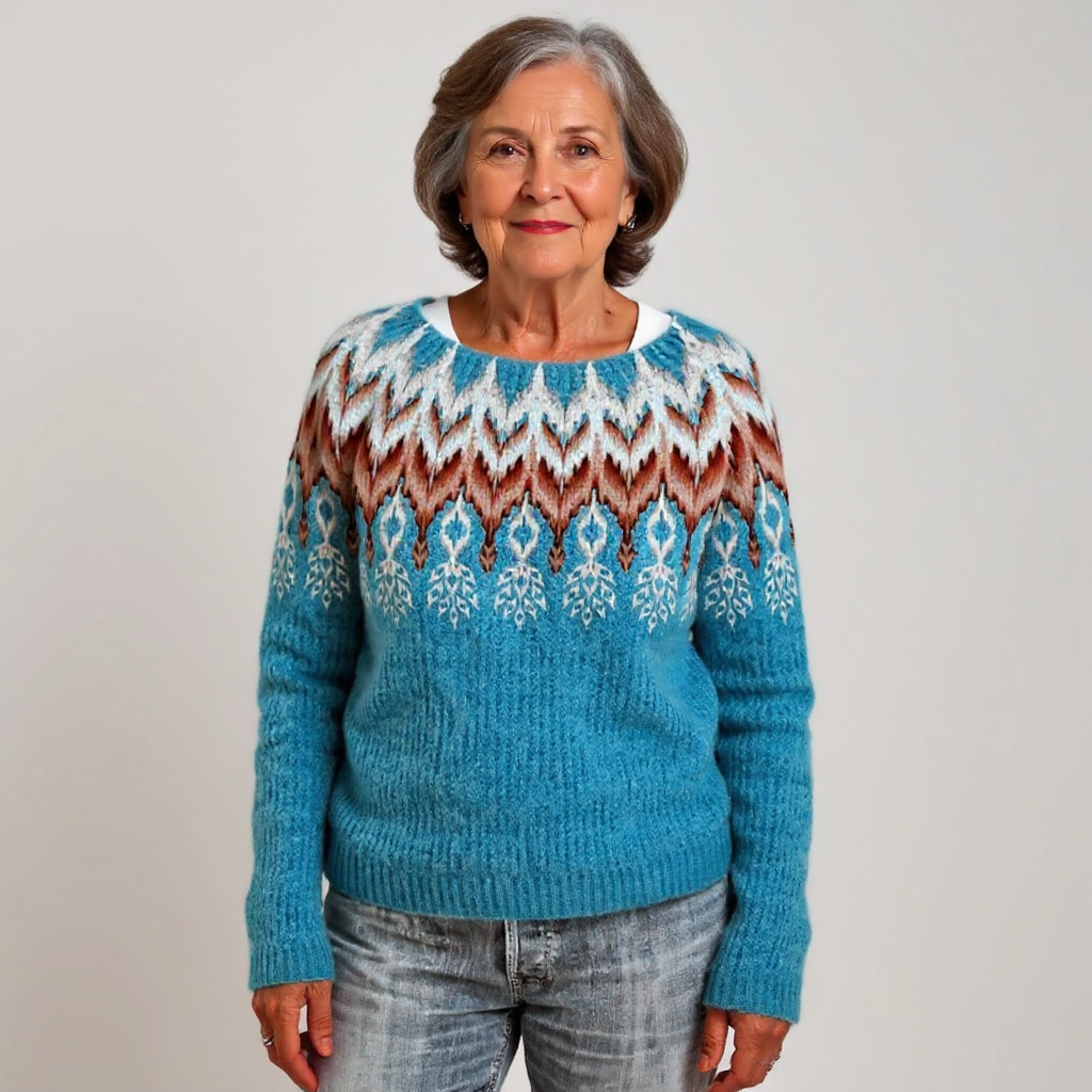 GiuliaFirenze – Classic Icelandic Wool Knitted Sweater