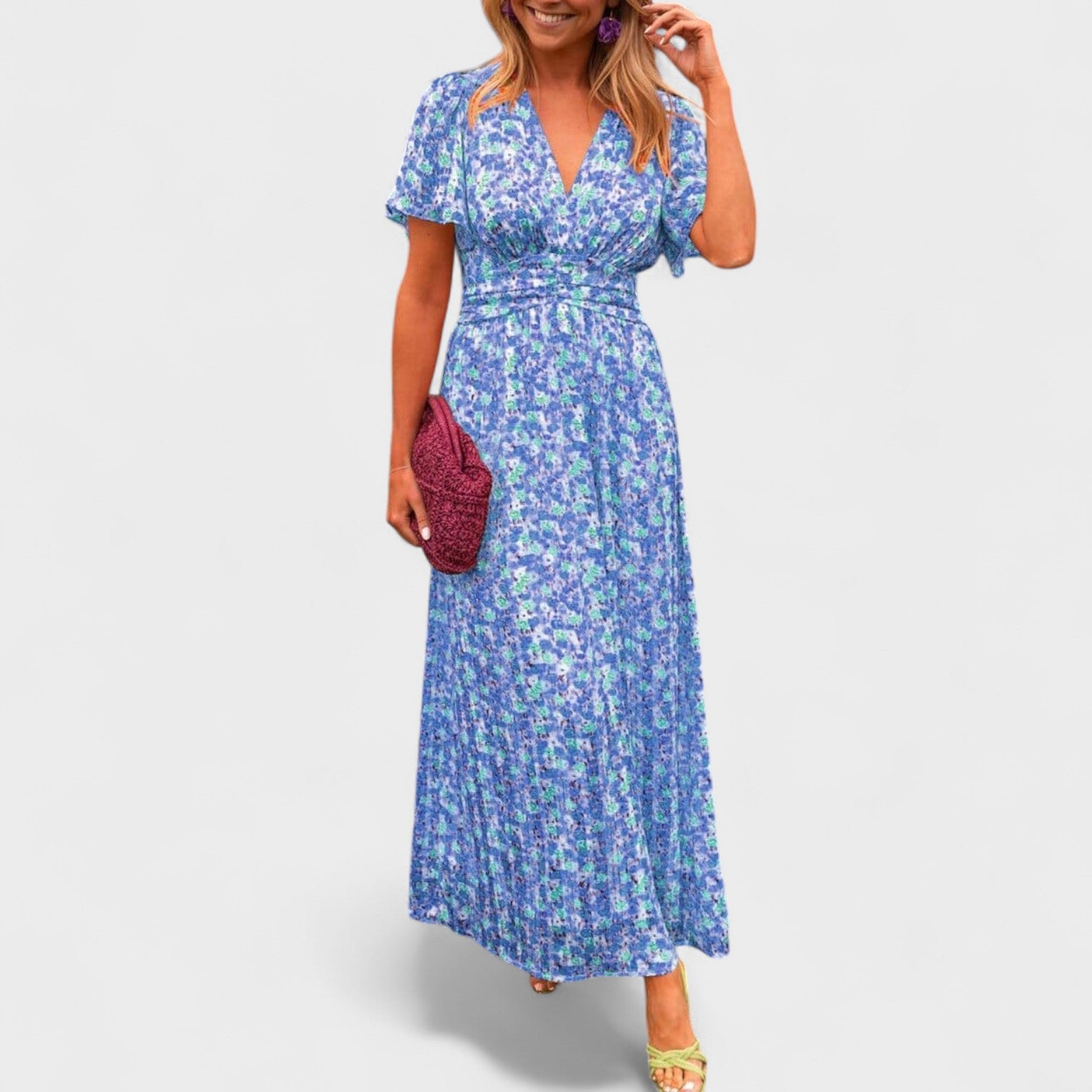 Sandra – Maxi Vestito con Scollo a V