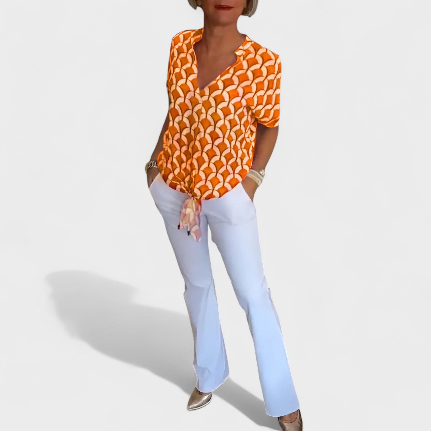 Luz – Blusa Estiva con Nodo Frontale