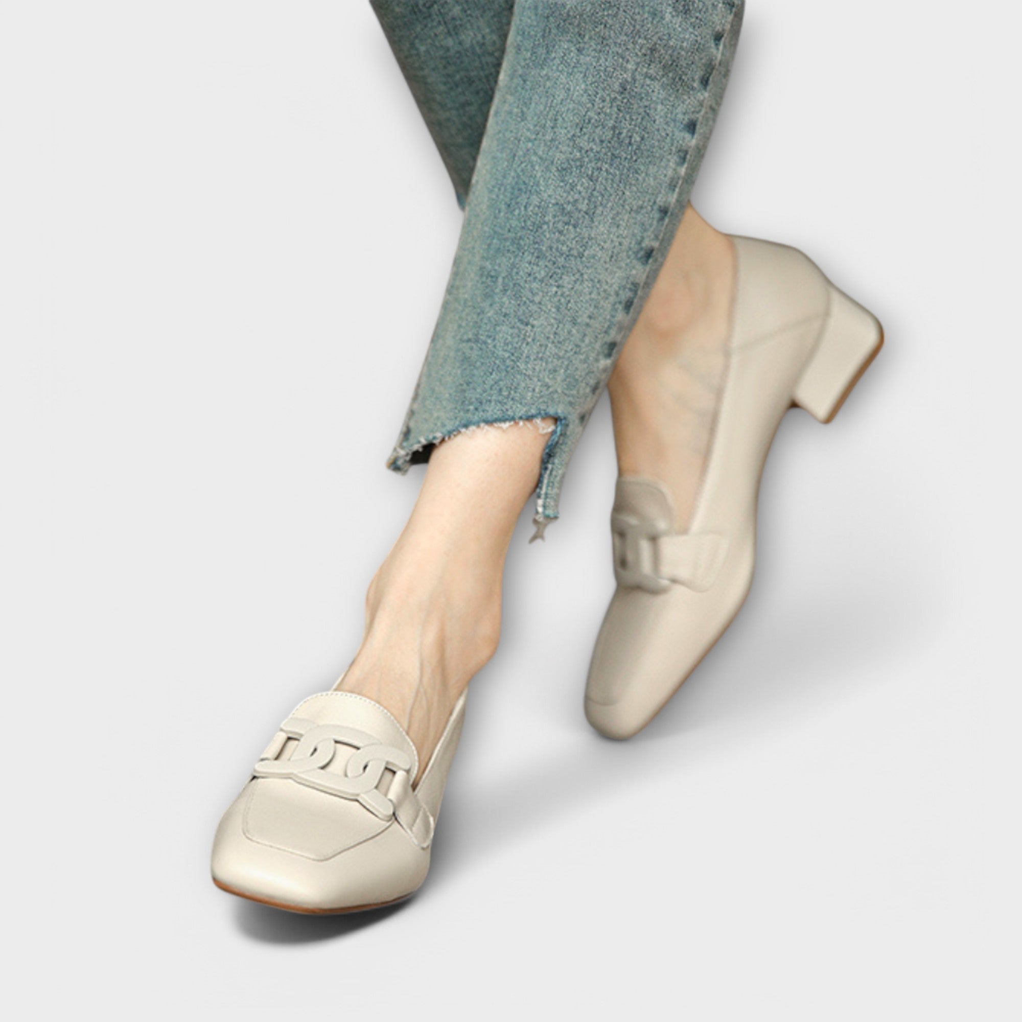 Monika – Mules ortopediche da donna in pelle senza lacci
