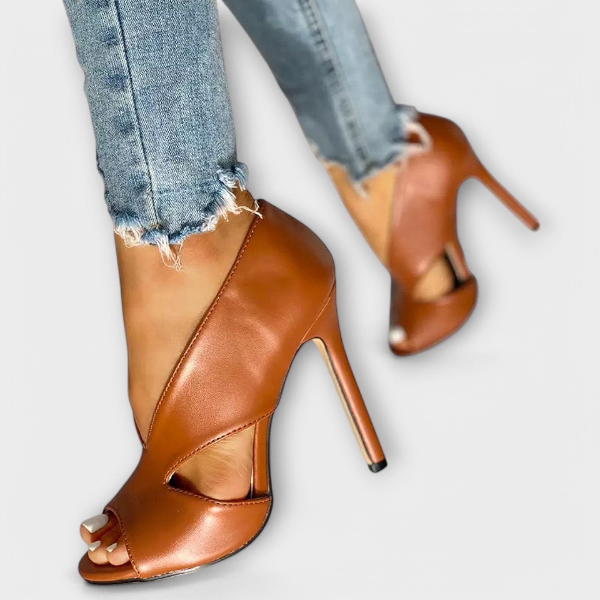 Sandali ortopedici eleganti con tacco da donna