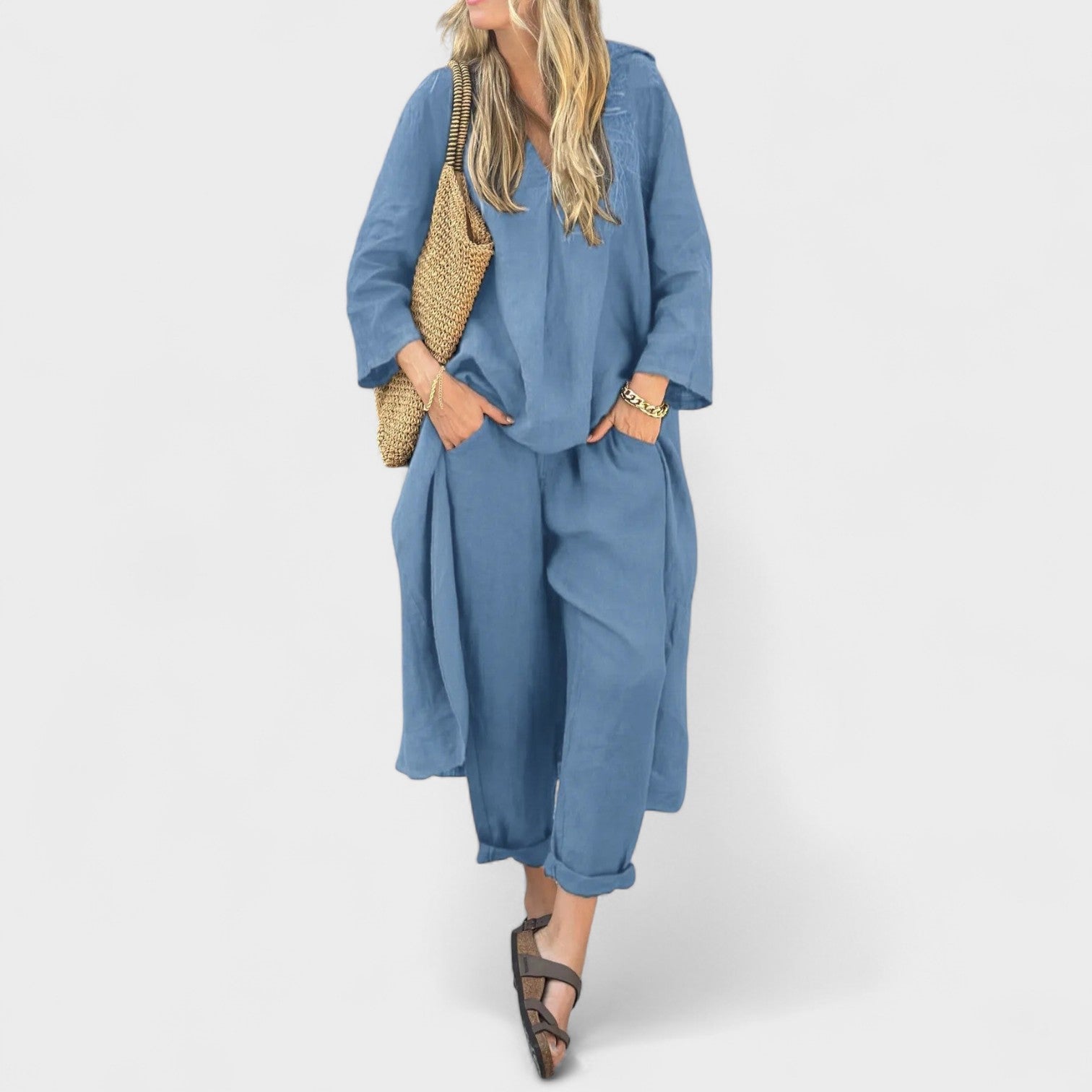 Soléa – Completo in Lino da Donna Elegante e Fresco per l’Estate