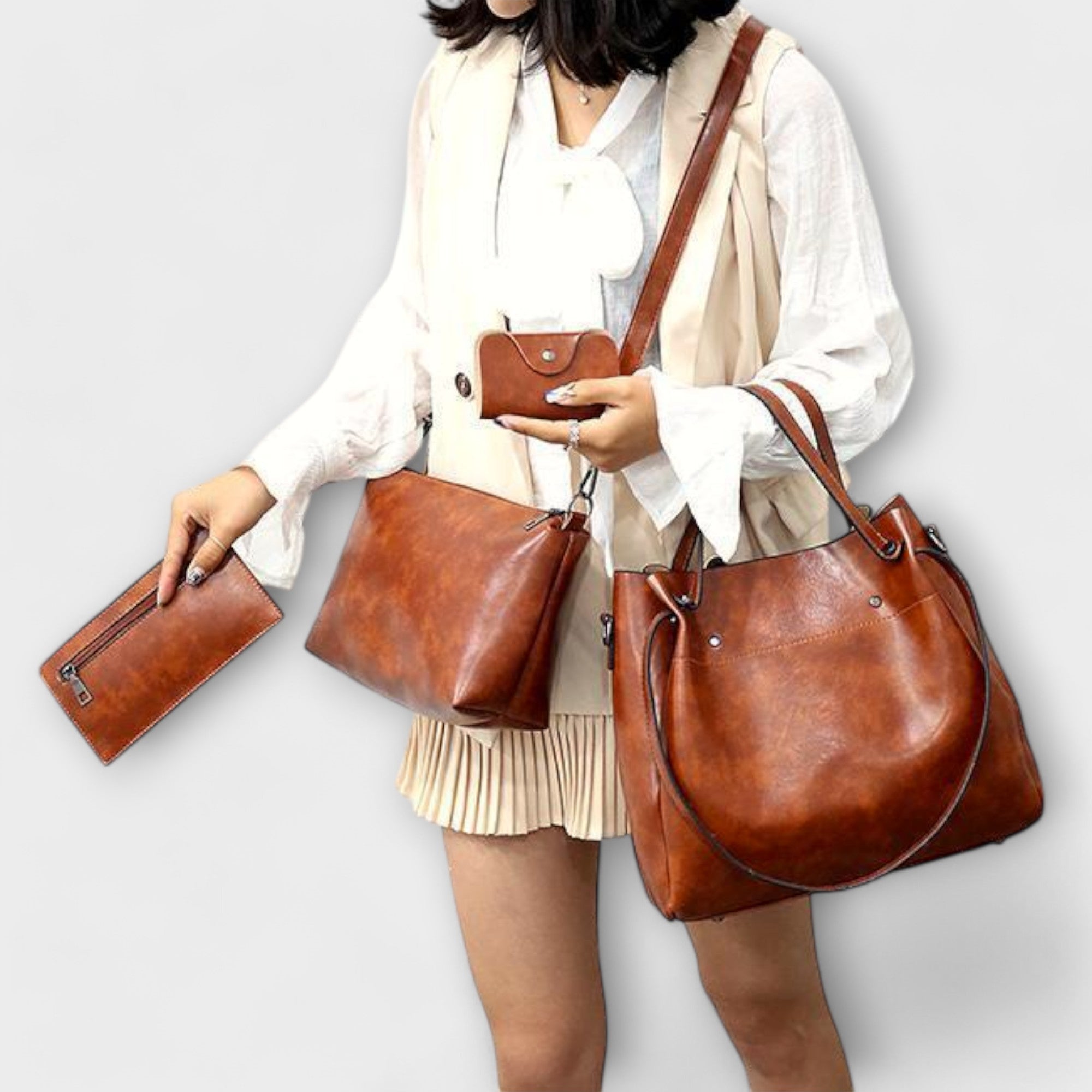 Giulia – Set di 4 Borse Vintage da Donna