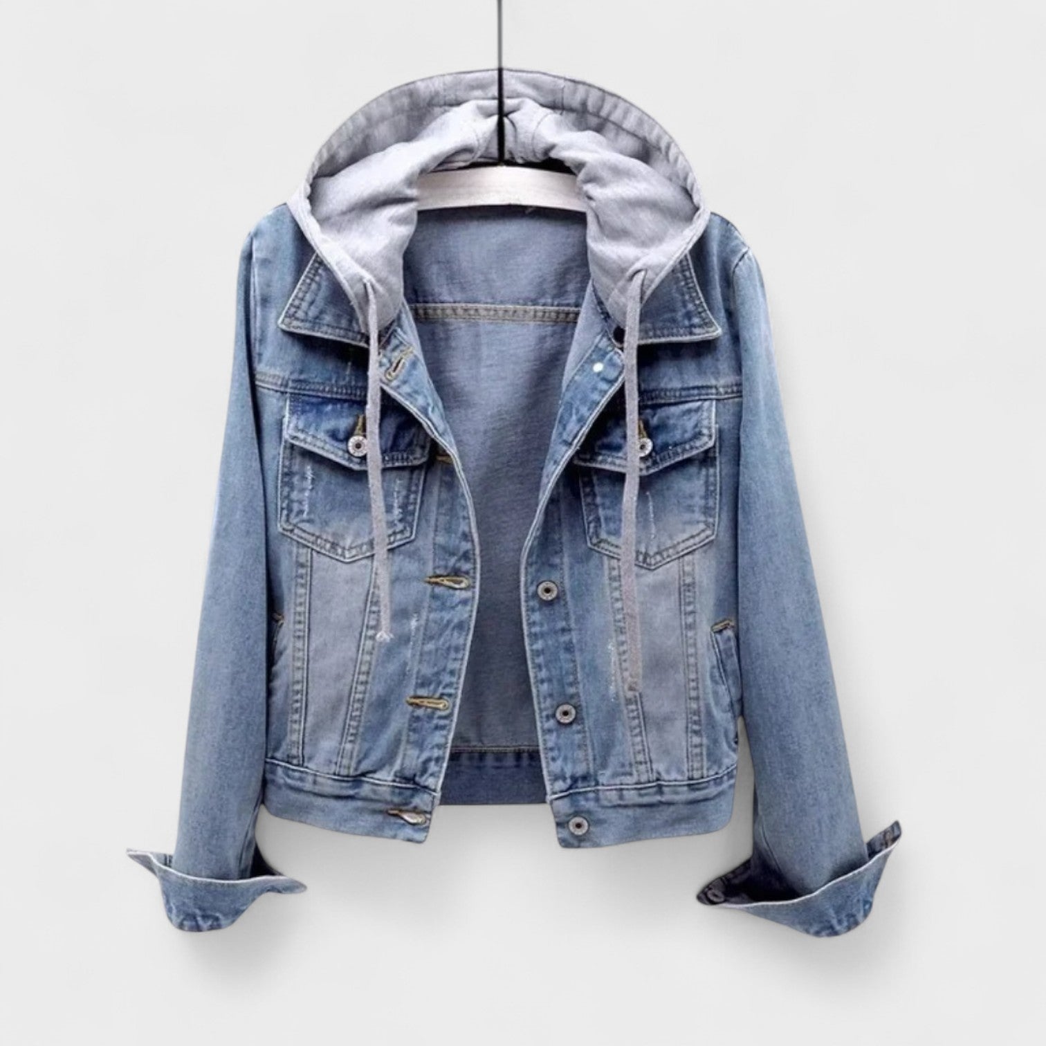 Zoe – Giacca di Jeans con Cappuccio
