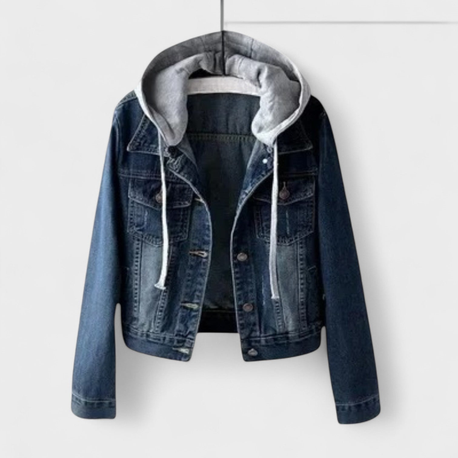 Zoe – Giacca di Jeans con Cappuccio