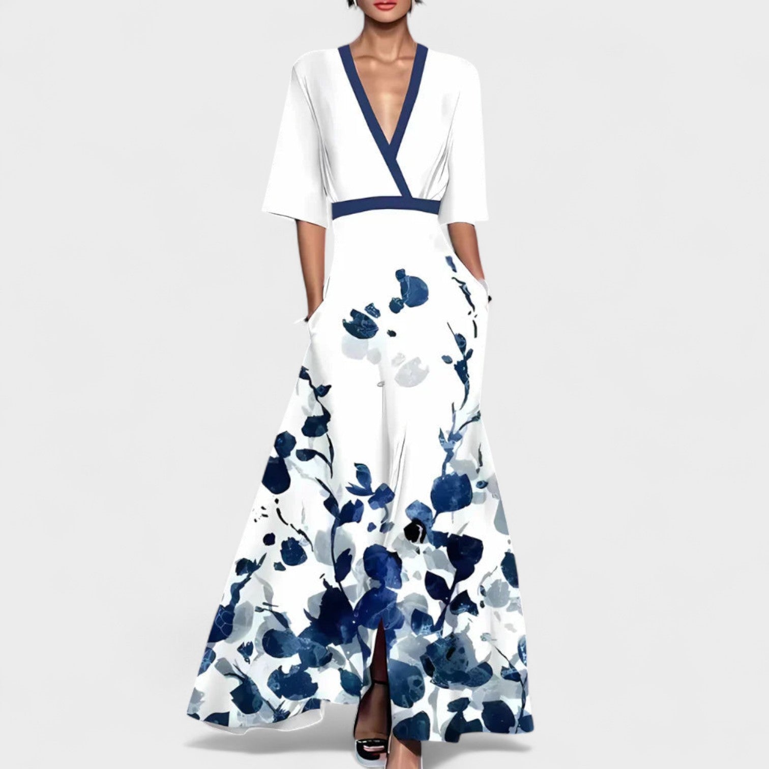 Quendolin – Vestito con Stampa Floreale Elegante e Leggero