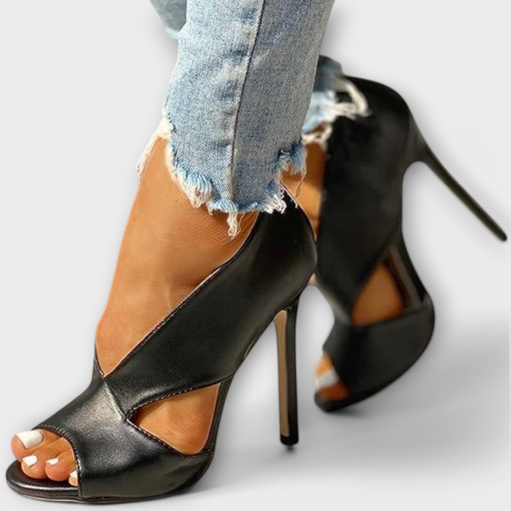 Sandali ortopedici eleganti con tacco da donna