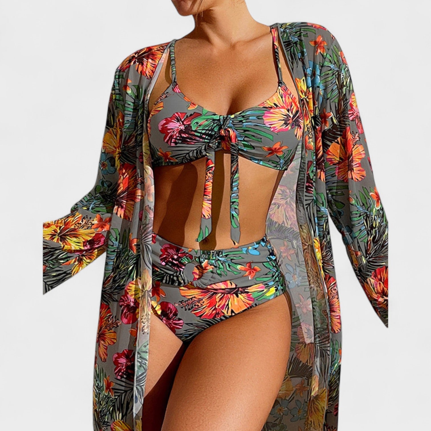 Glenda – Bikini con Top Coordinato a Fiori