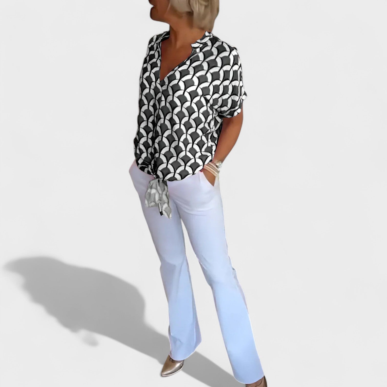 Luz – Blusa Estiva con Nodo Frontale