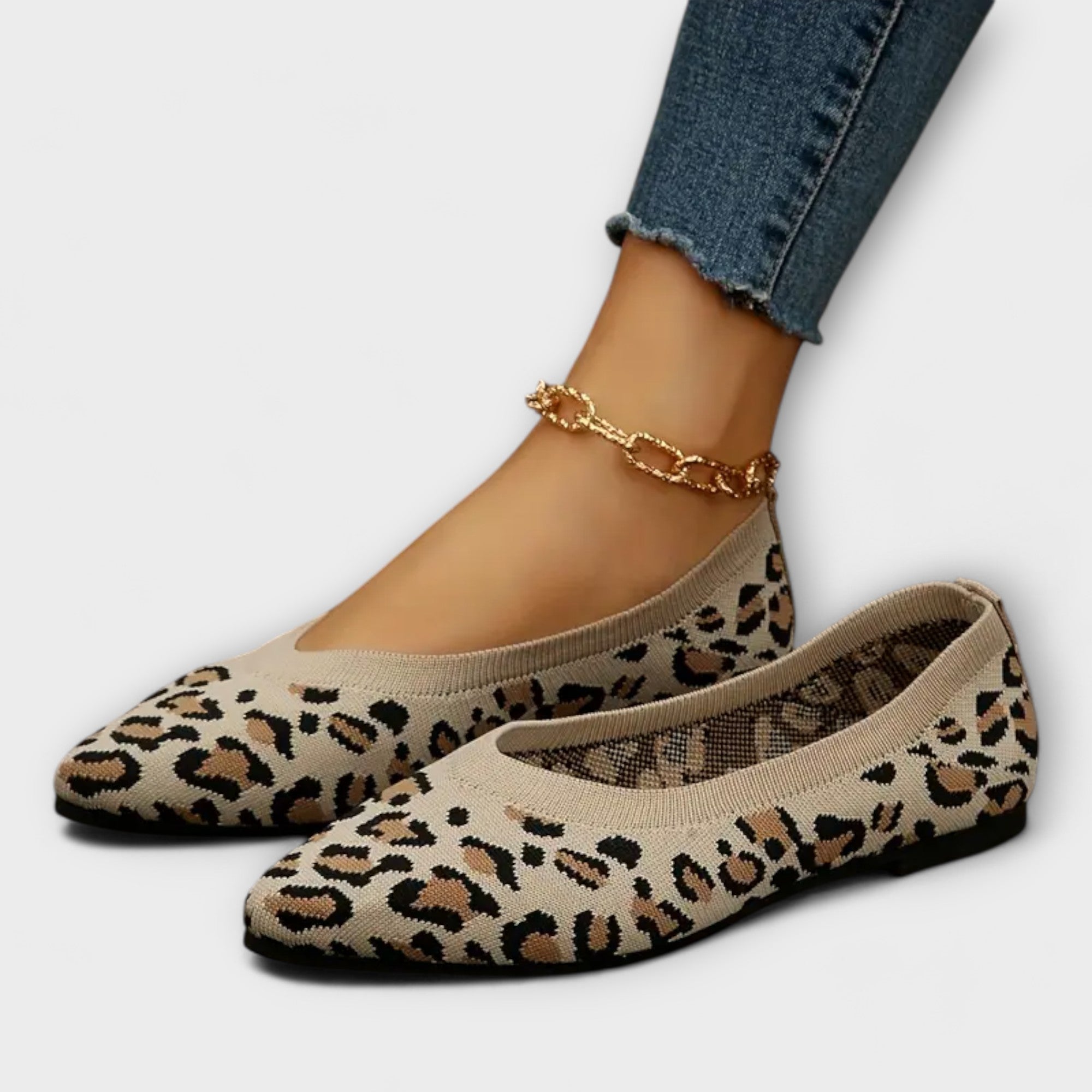 Ballerine in Pizzo con Stampa Leopardo – Eleganti, Comode e Facili da Indossare