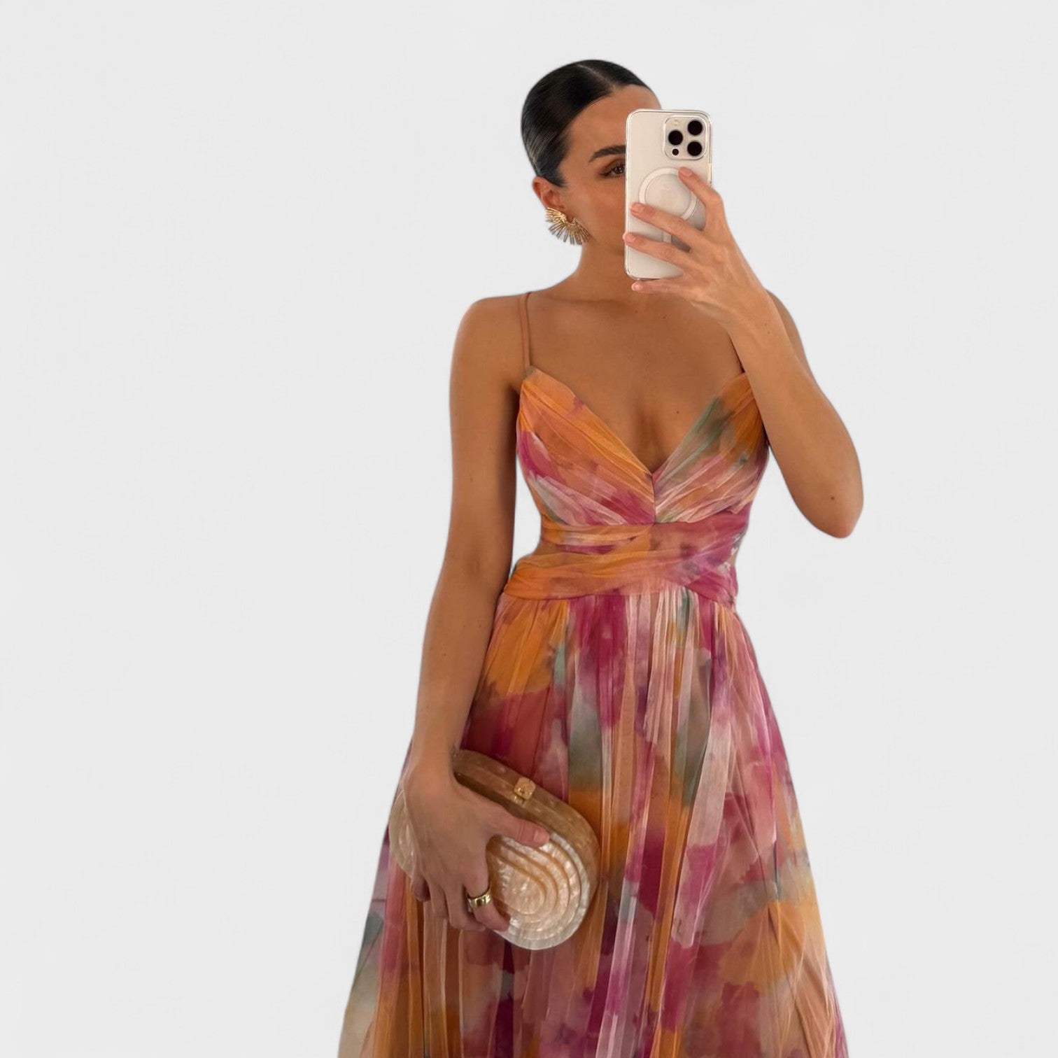 RitaBacelona – Abito Lungo Floreale che Attira ogni Sguardo
