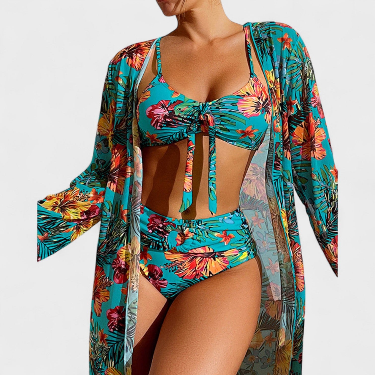 Glenda – Bikini con Top Coordinato a Fiori