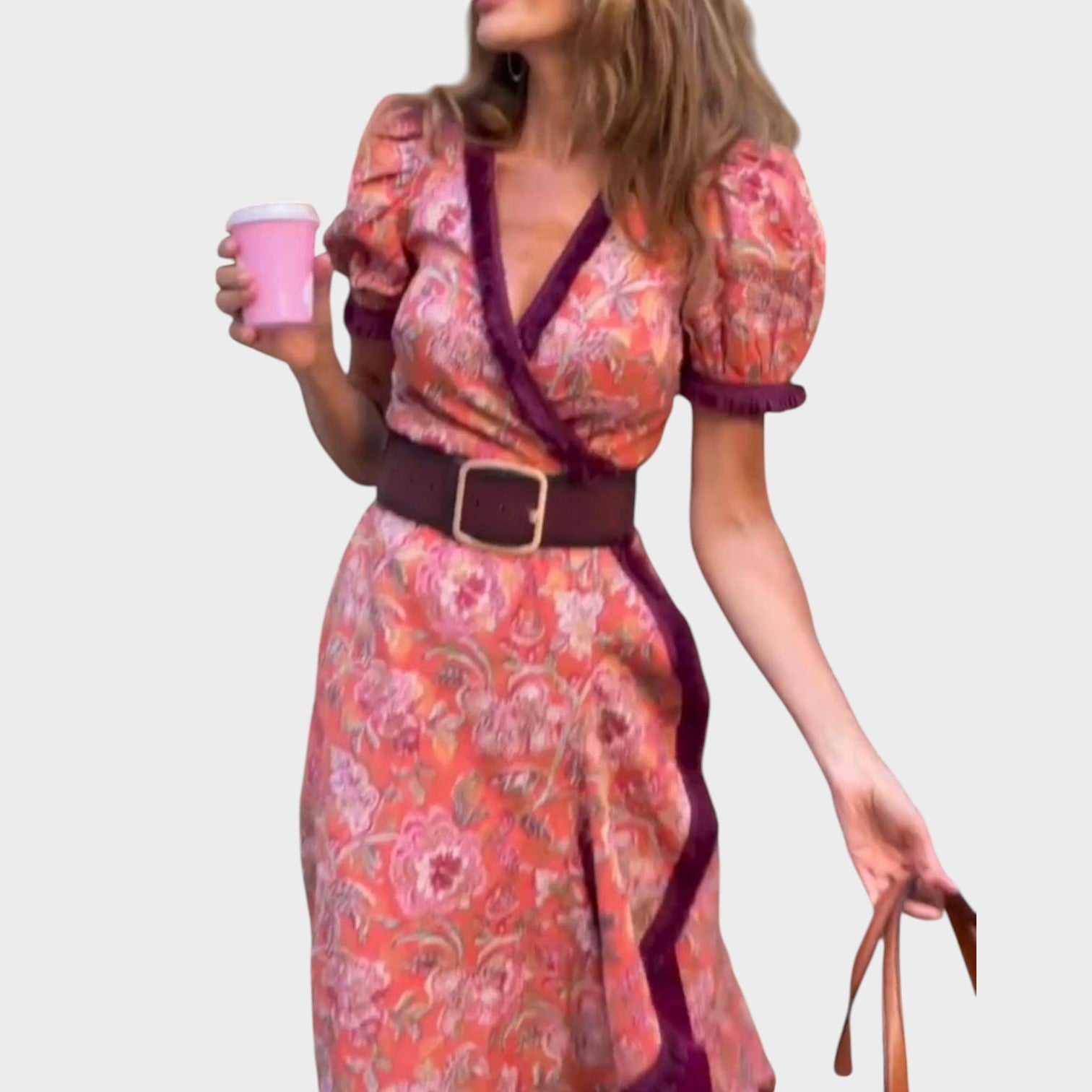 Renata – Vestito Lungo Elegante con Gonna Asimmetrica