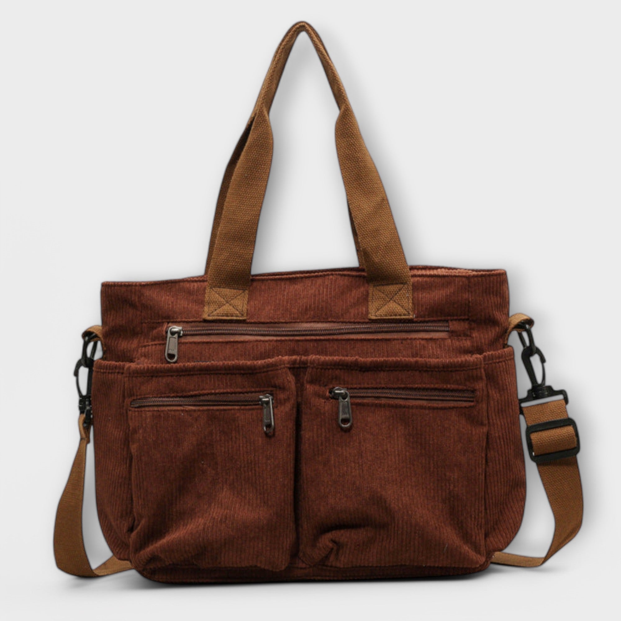 Giulia – Borsa Tote in Velluto a Coste Impermeabile da Donna