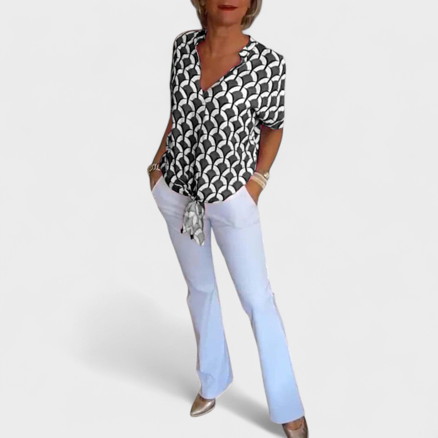 Luz – Blusa Estiva con Nodo Frontale