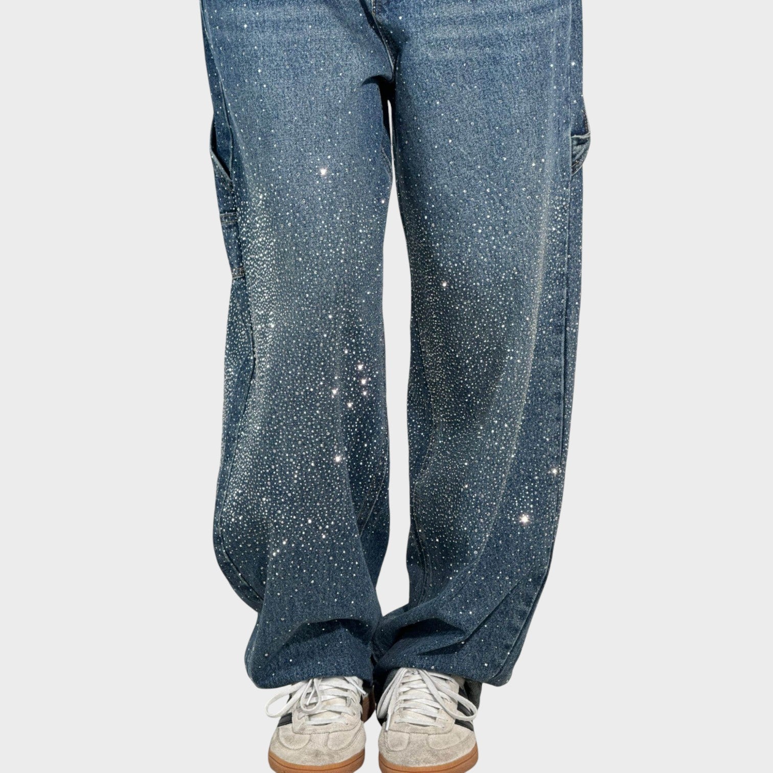 Valerie – Jeans Donna Balloon Fit con Dettagli Brillanti