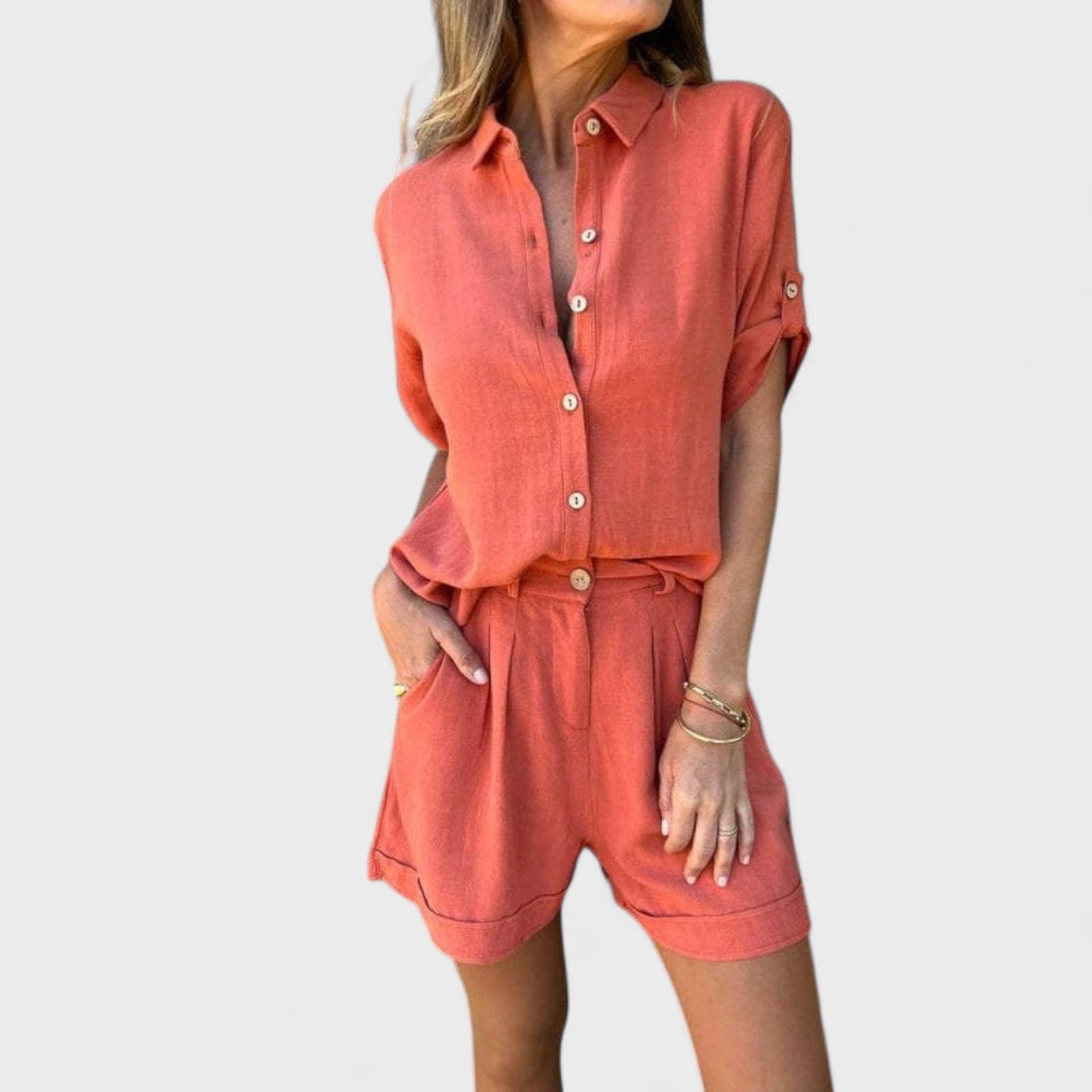 Rita – Completo in Lino Leggero da Donna