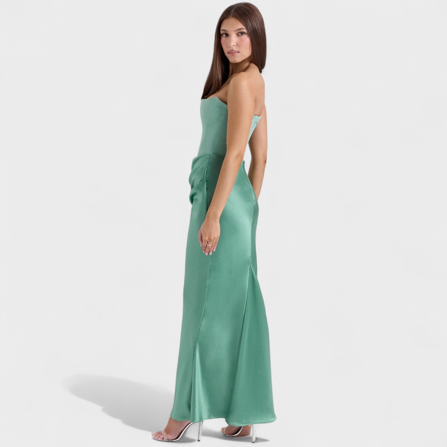 Lina – Abito Maxi Elegante da Donna con Dettagli Corsetto