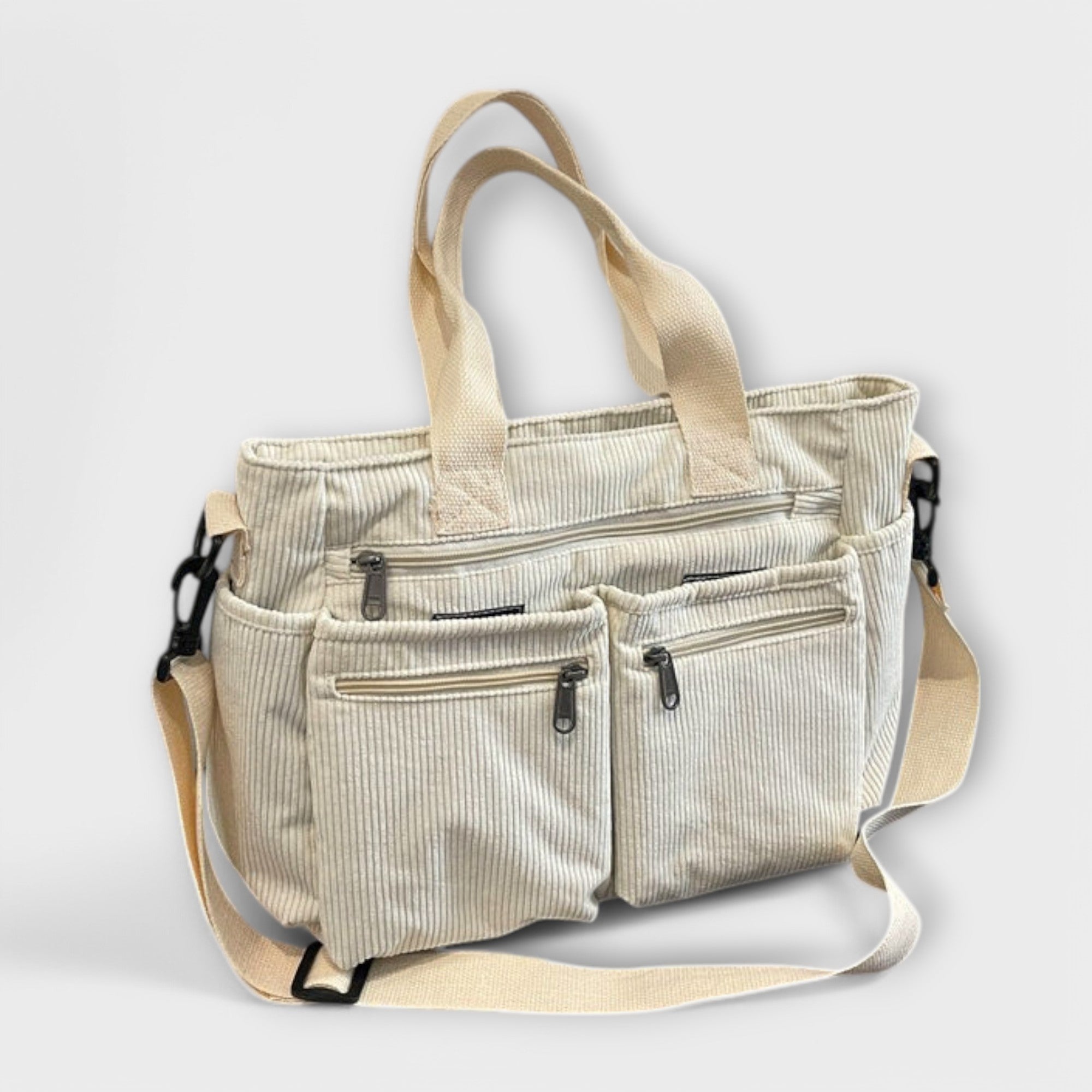 Giulia – Borsa Tote in Velluto a Coste Impermeabile da Donna
