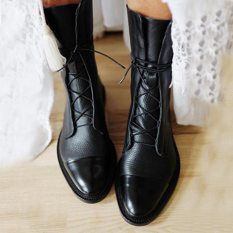 Anne – Stivali da donna eleganti in ecopelle nera