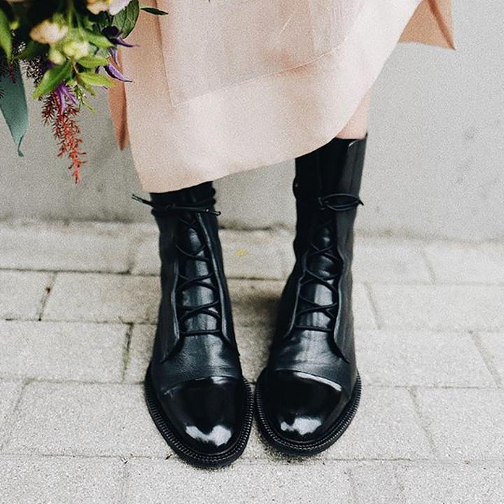 Anne – Stivali da donna eleganti in ecopelle nera