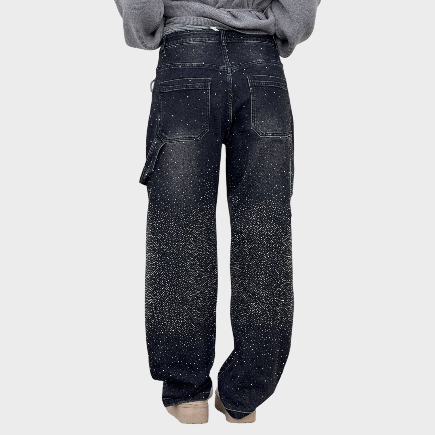 Valerie – Jeans Donna Balloon Fit con Dettagli Brillanti