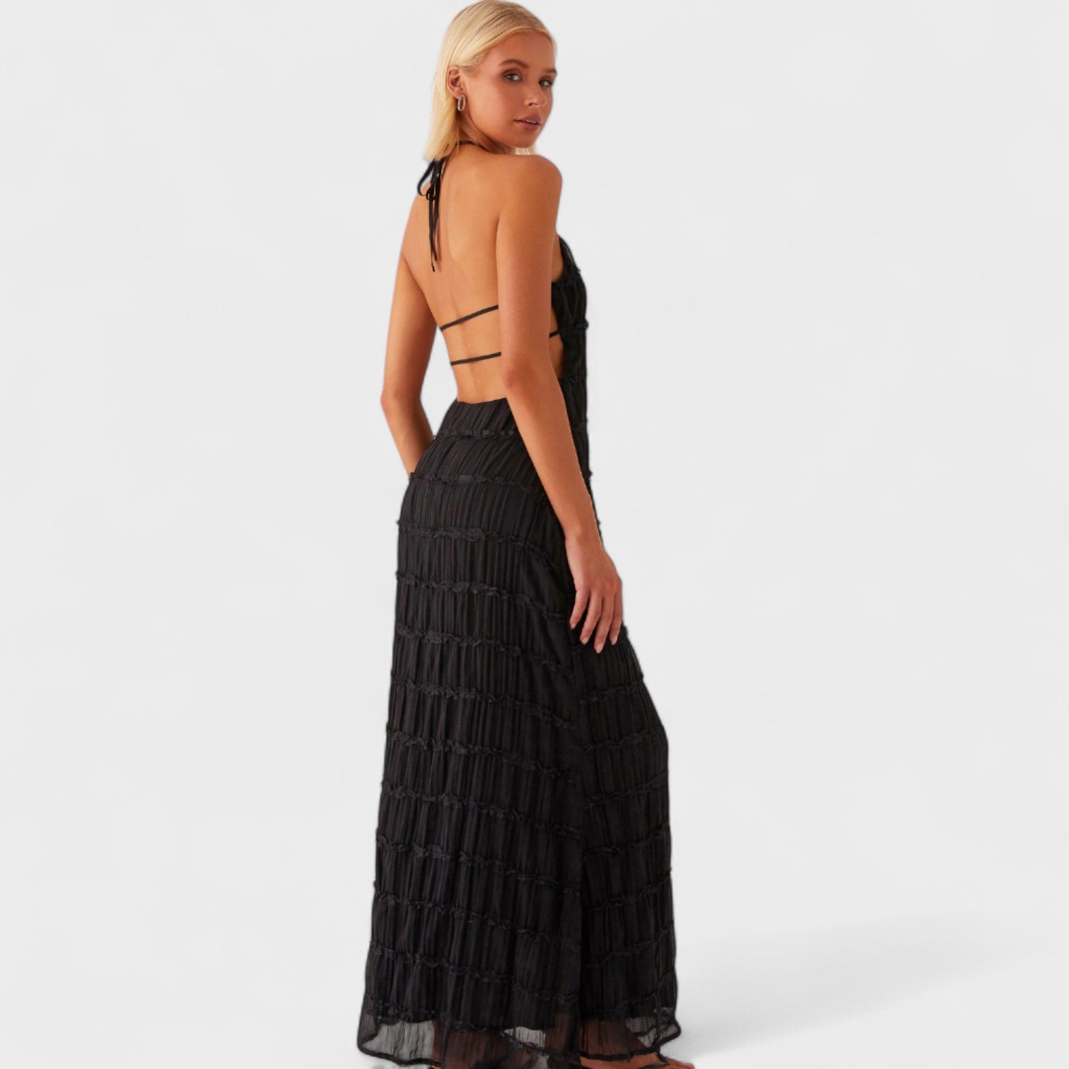 Adeline – Abito Lungo con Collo Halter