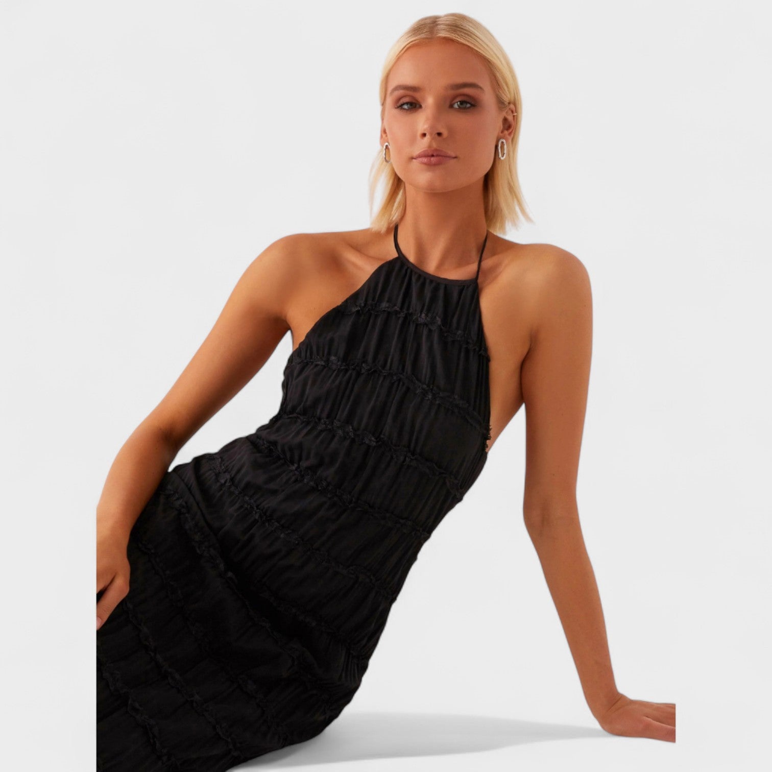 Adeline – Abito Lungo con Collo Halter