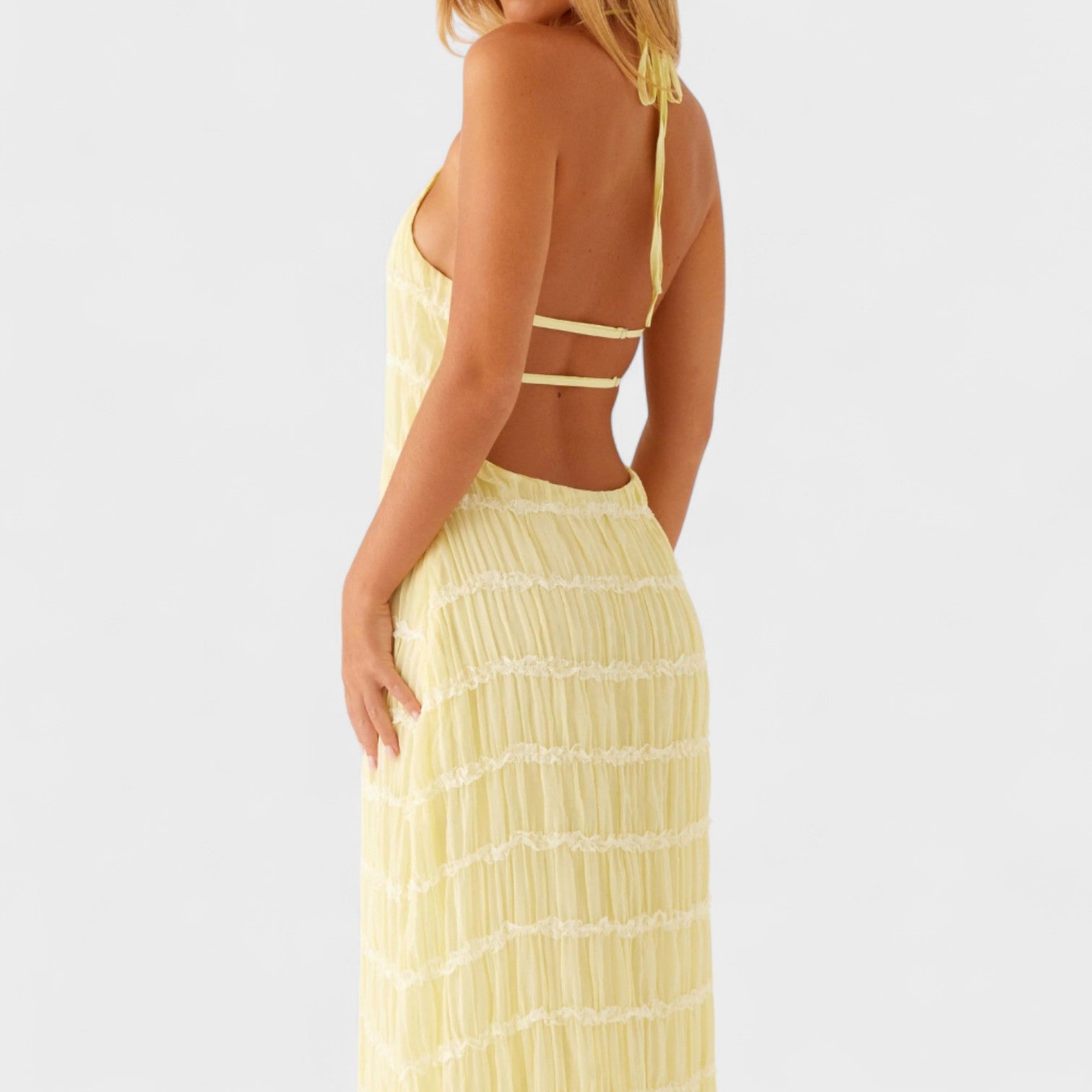 Adeline – Abito Lungo con Collo Halter