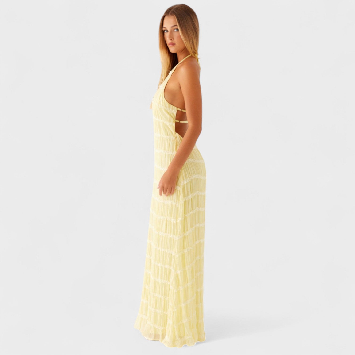 Adeline – Abito Lungo con Collo Halter