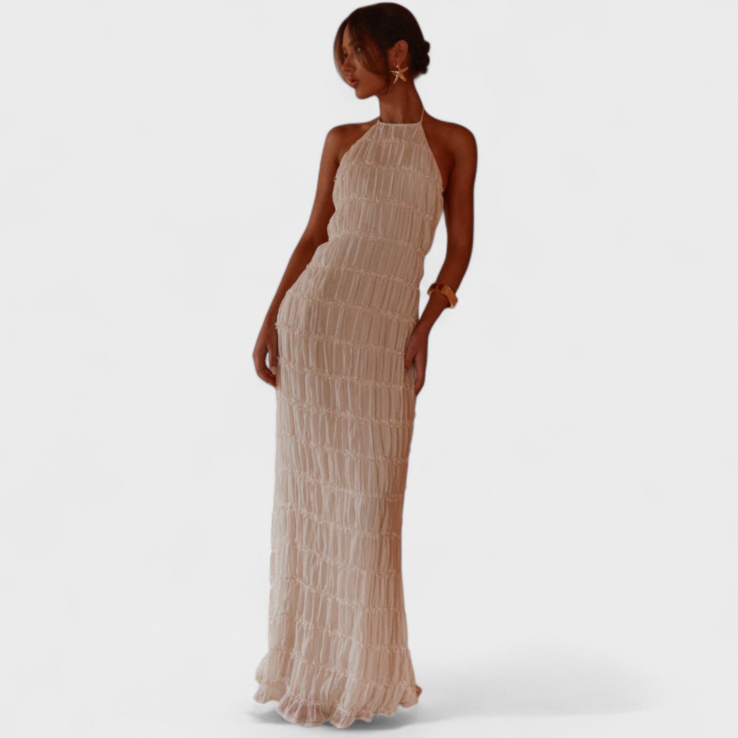 Adeline – Abito Lungo con Collo Halter