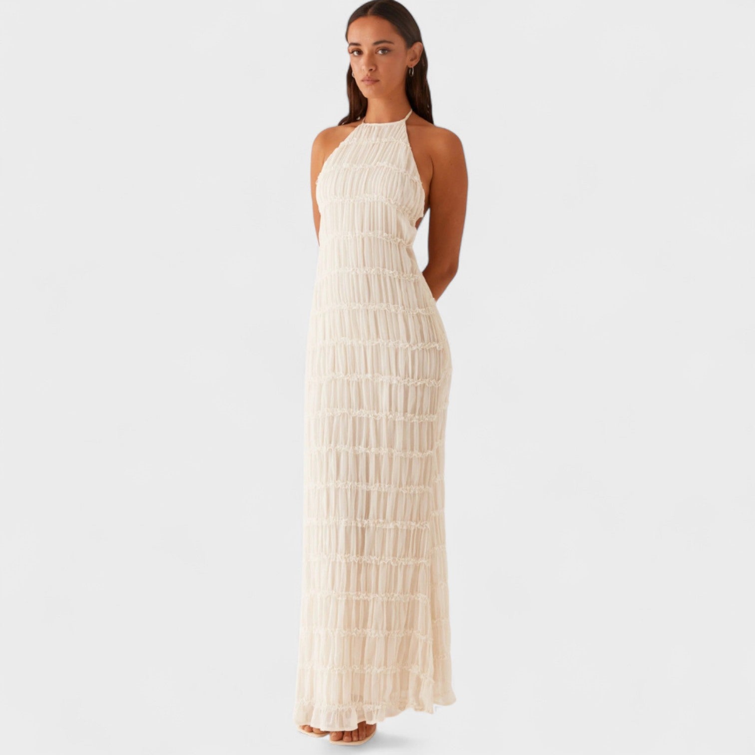Adeline – Abito Lungo con Collo Halter