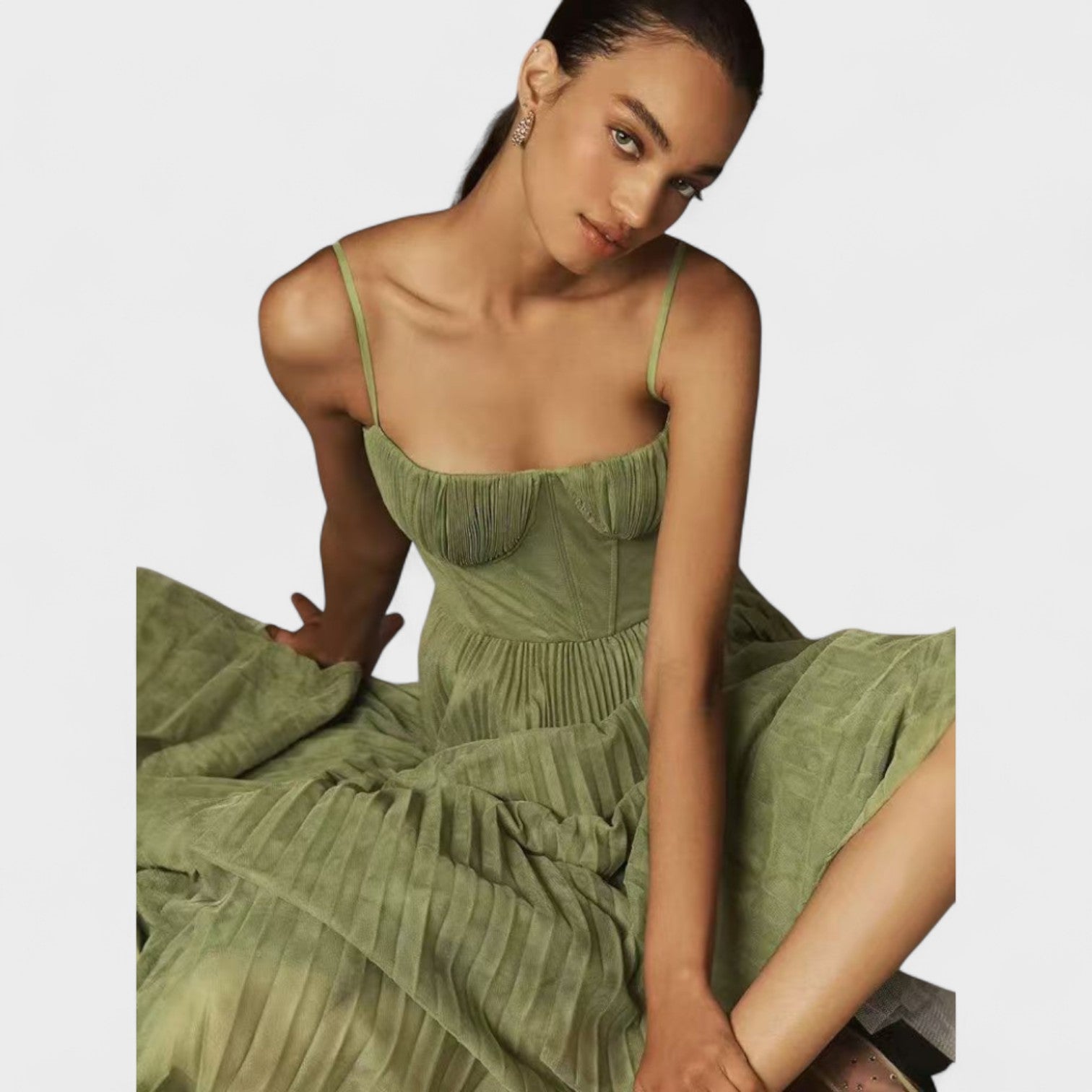 Giulia – Abito Lungo Verde Elegante