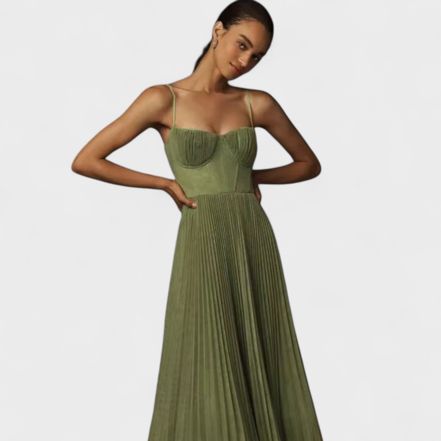 Giulia – Abito Lungo Verde Elegante