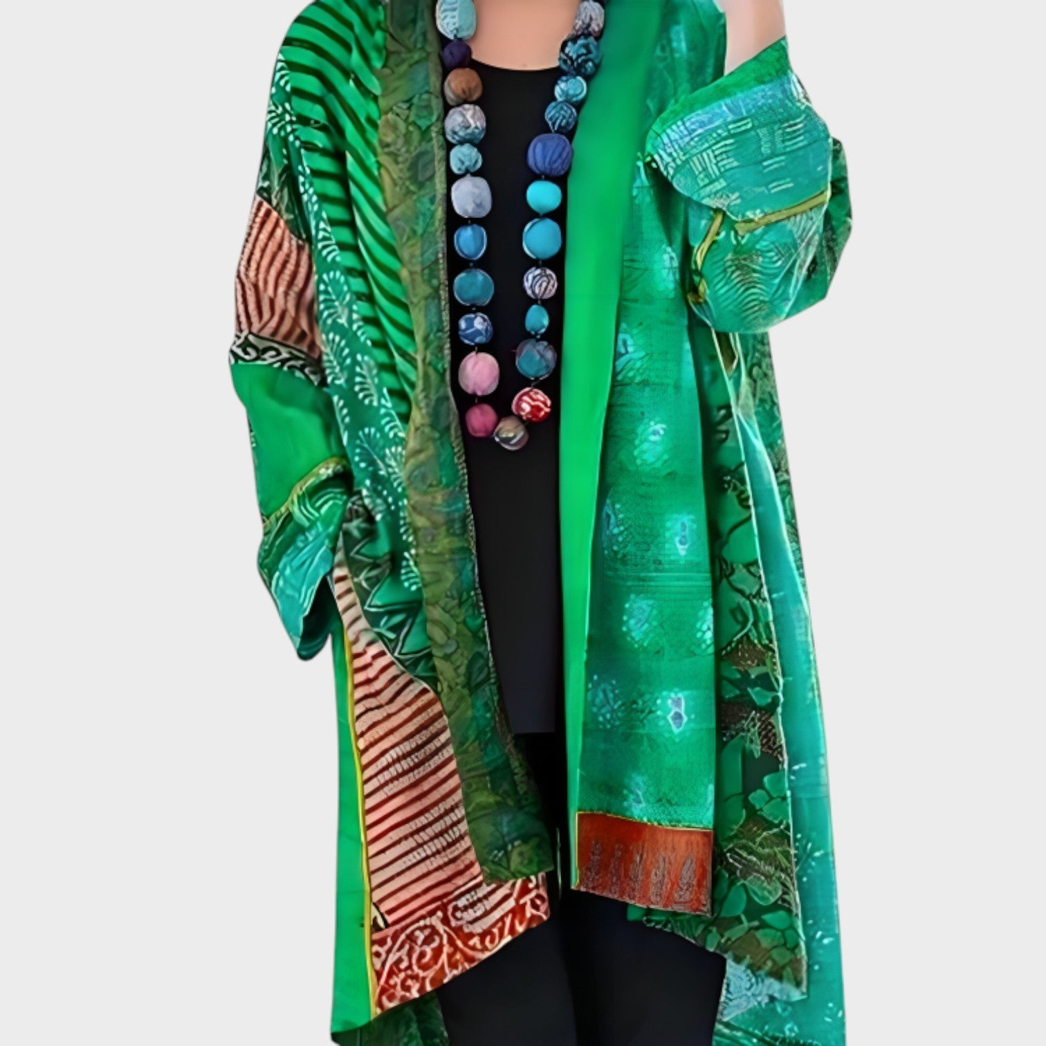 Kathleen – Cardigan Donna Colorato e Leggero in Stile Artistico