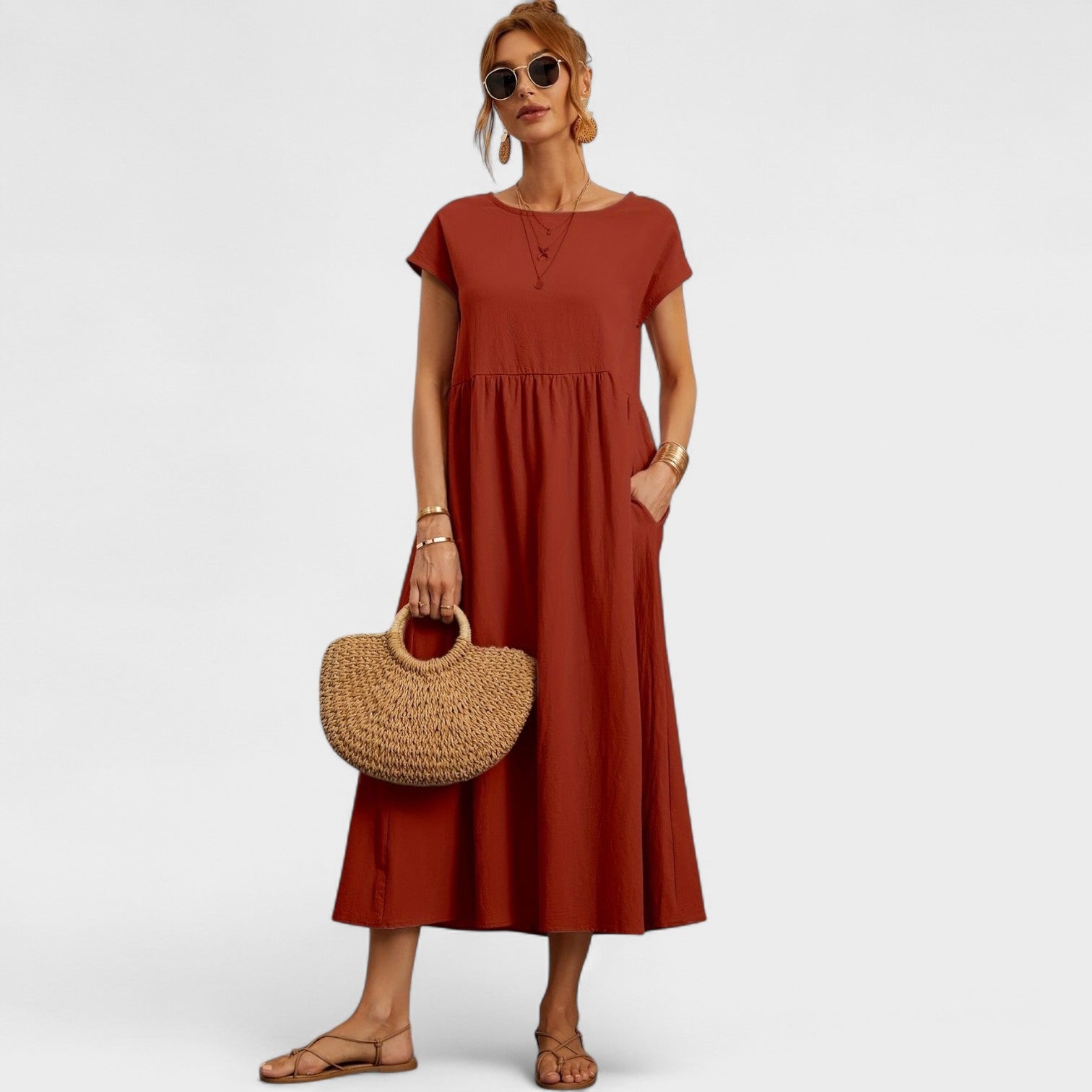 Isa – Vestito Casual in Lino Estivo
