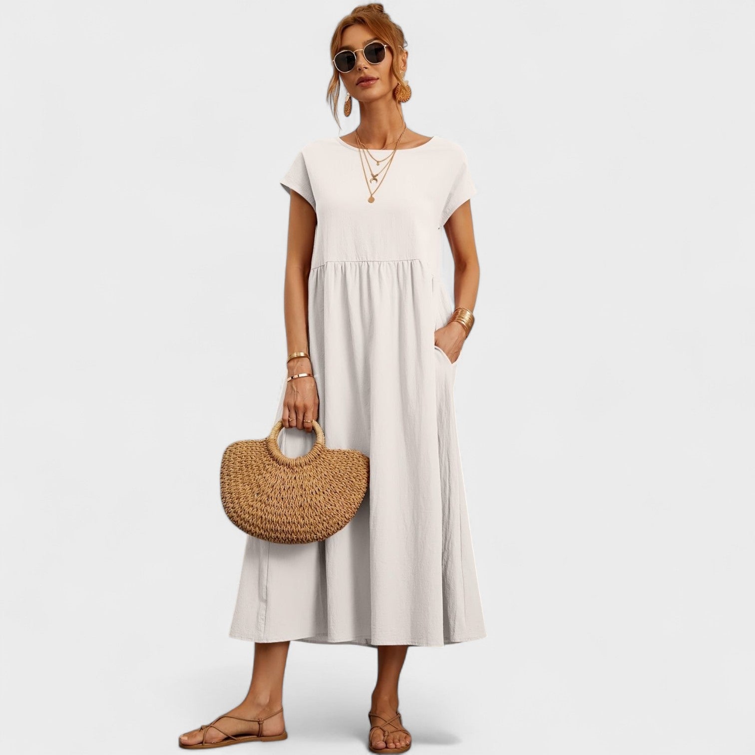 Isa – Vestito Casual in Lino Estivo