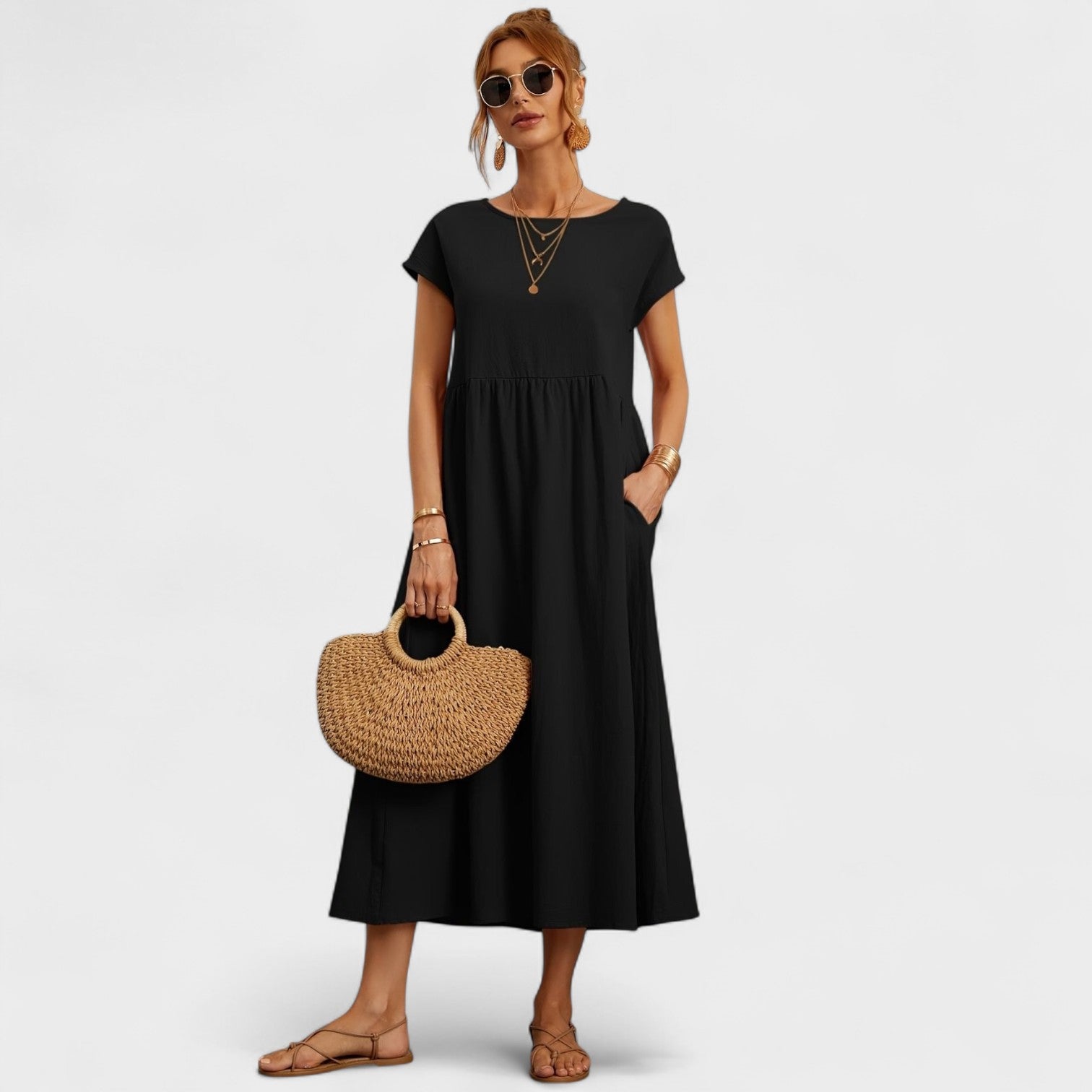 Isa – Vestito Casual in Lino Estivo