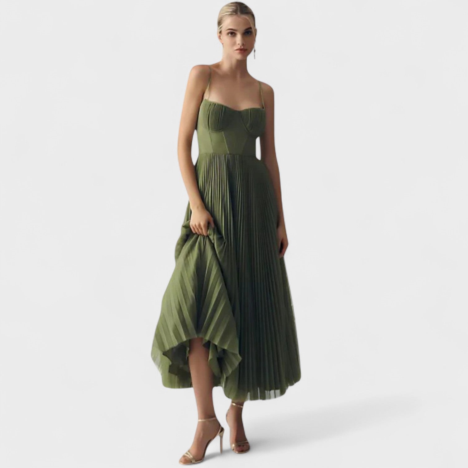 Giulia – Abito Lungo Verde Elegante