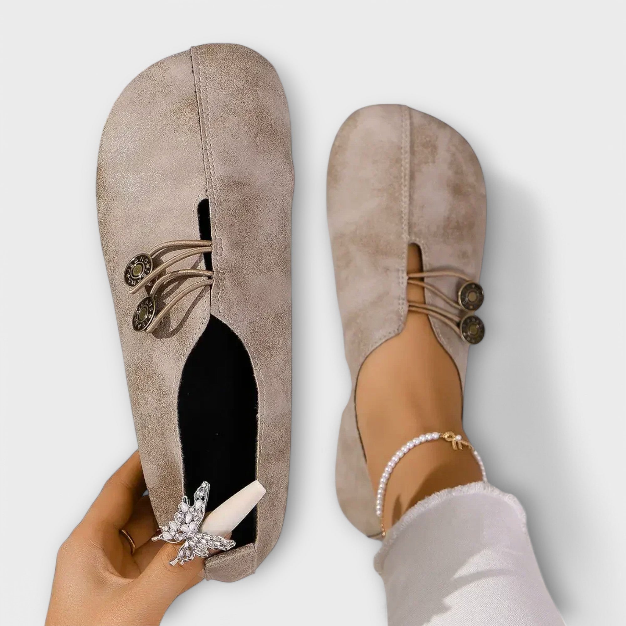 Noira – Mocassini in camoscio da donna