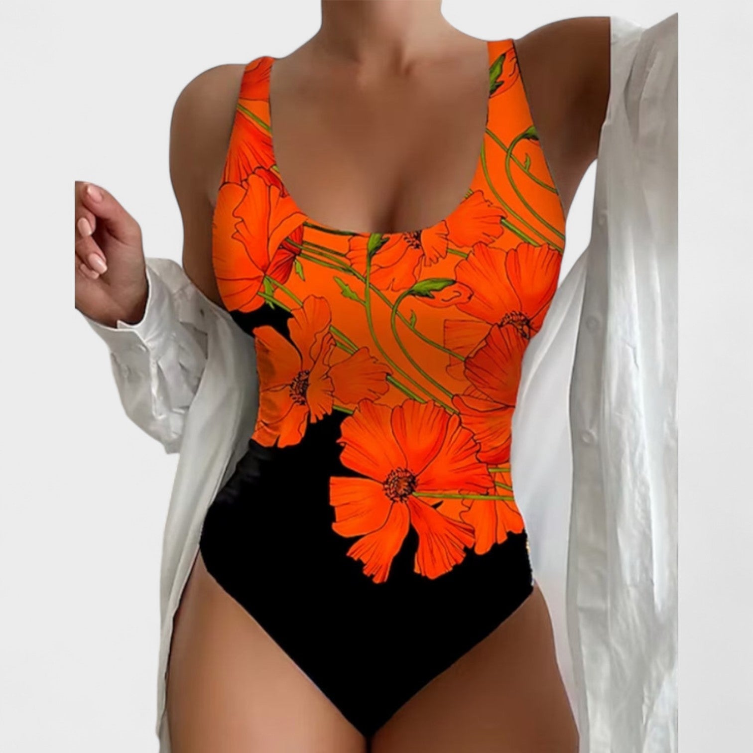 Lucy – Costume Intero Elegante a Fiori