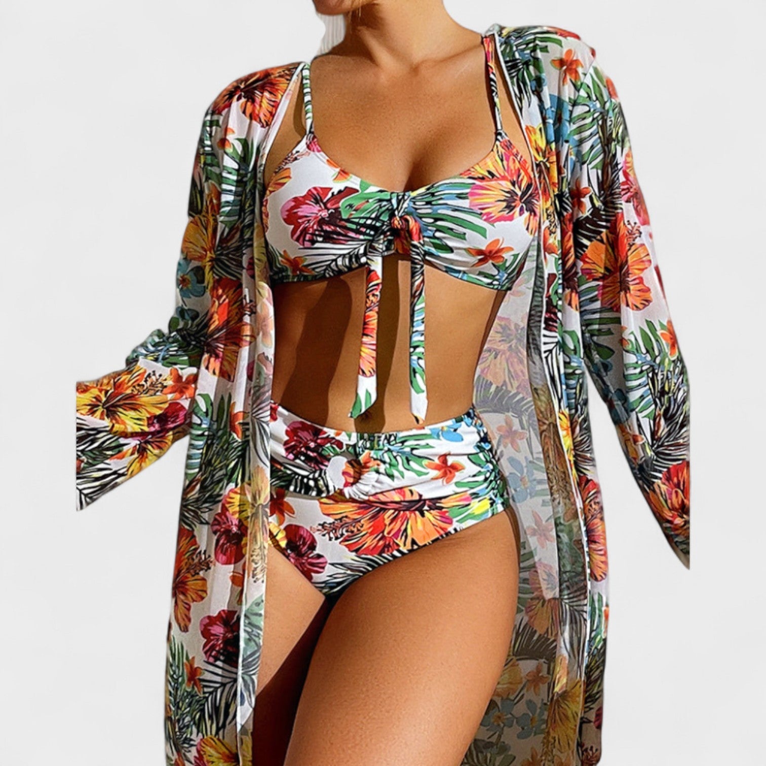 Glenda – Bikini con Top Coordinato a Fiori