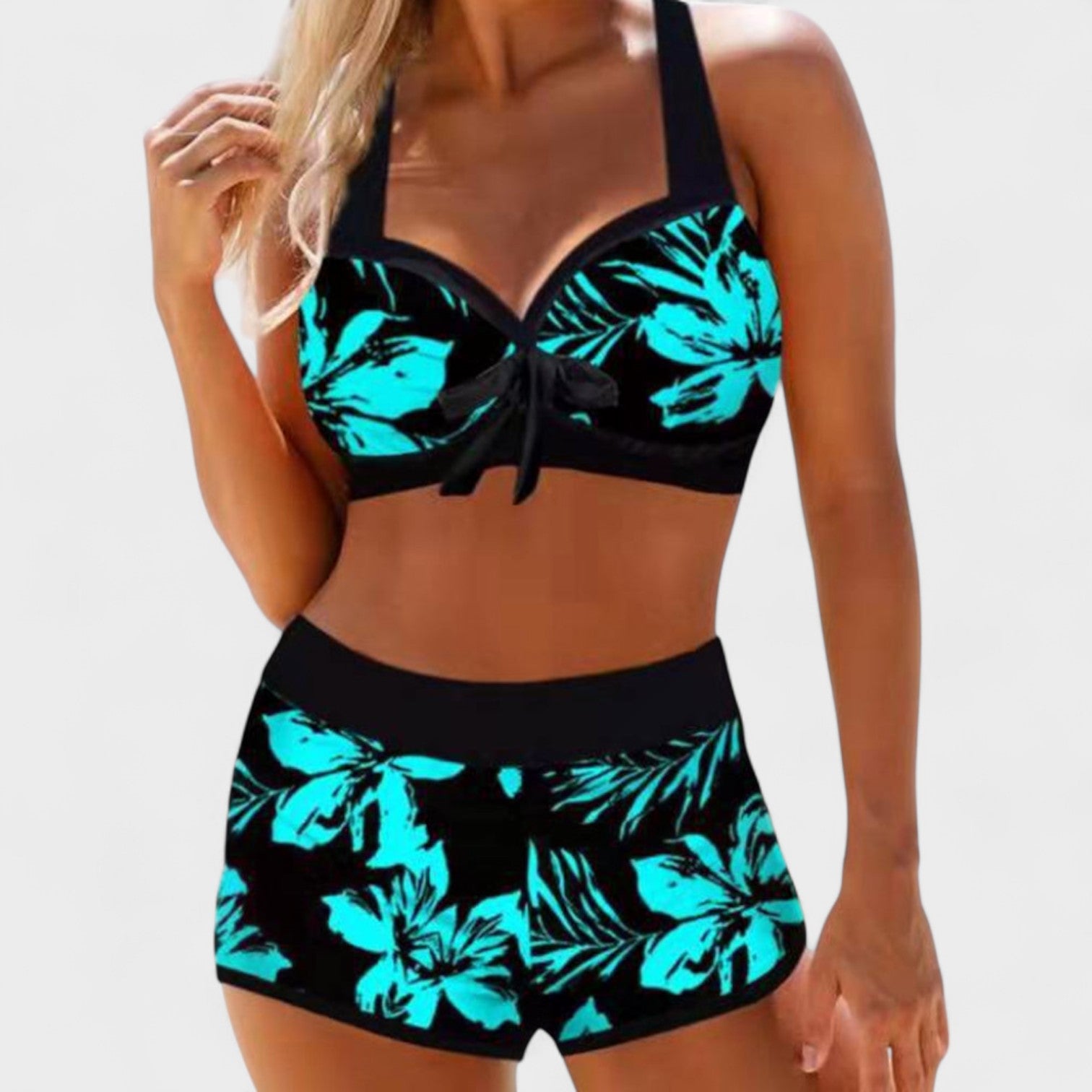 Sherrie – Costume Vita Alta con Stampa Floreale