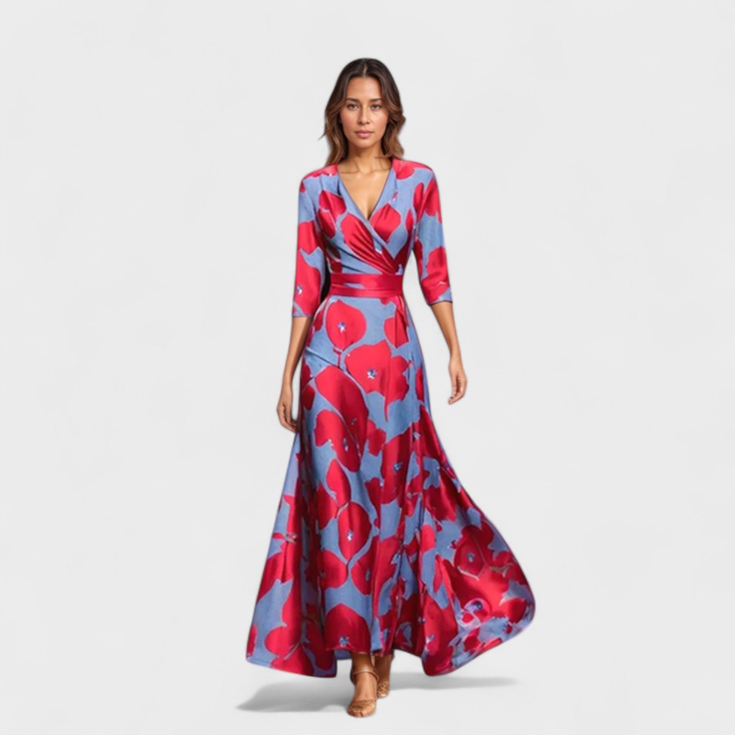 Quendolin – Vestito con Stampa Floreale Elegante e Leggero