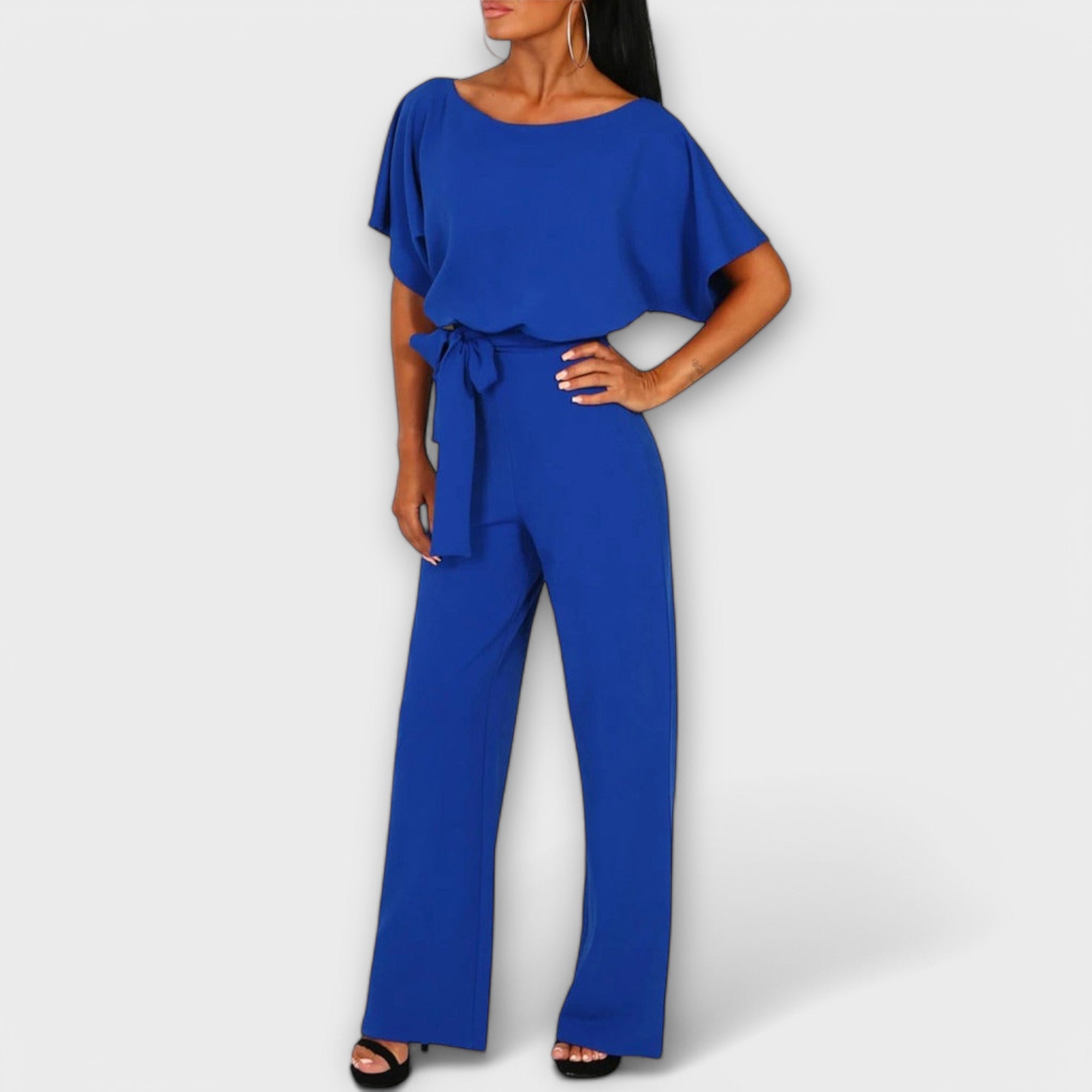 Jumpsuit Elegante Blu Navy – Taglio Minimal e Raffinato