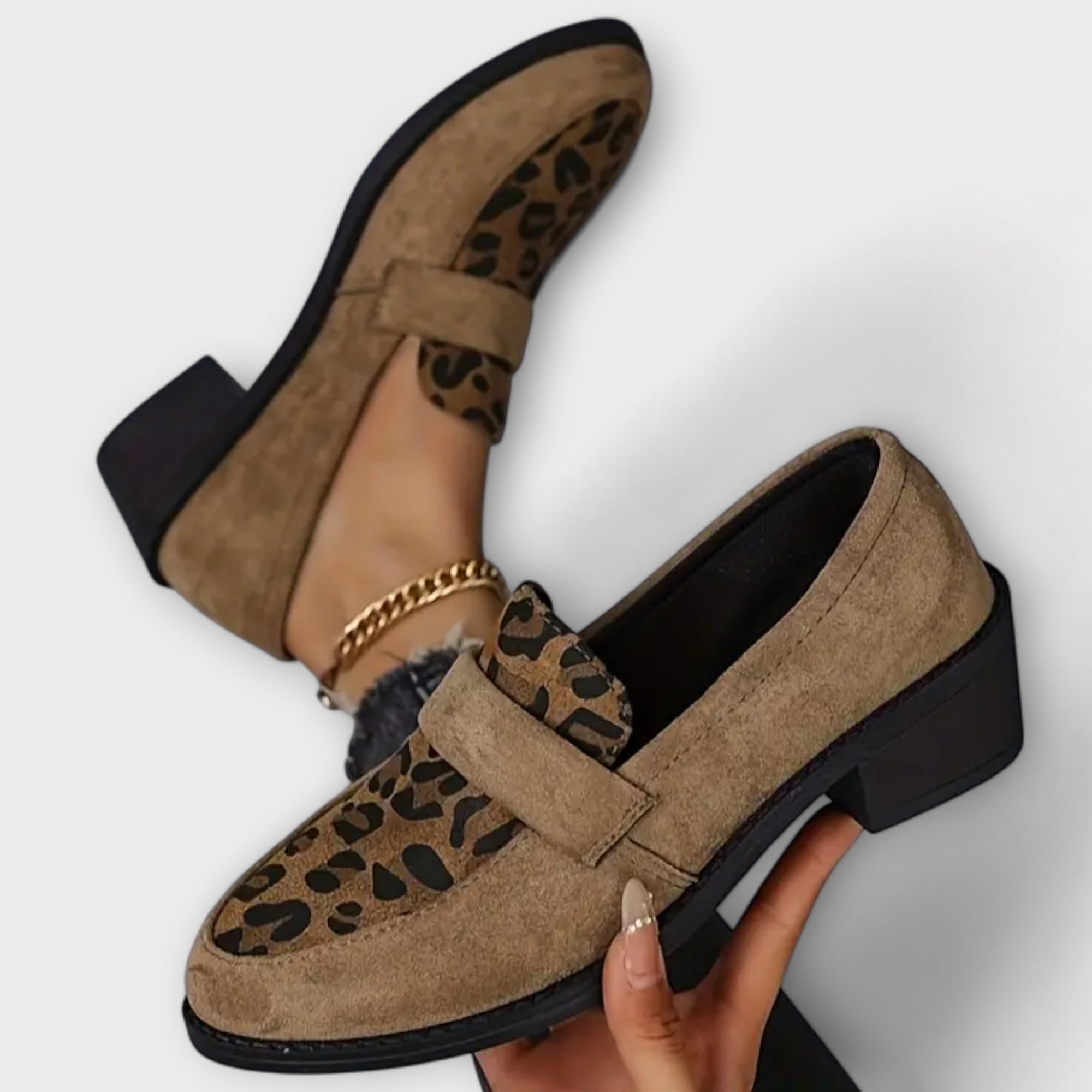 Karla – Scarpe Eleganti da Donna con Stampa Leopardata