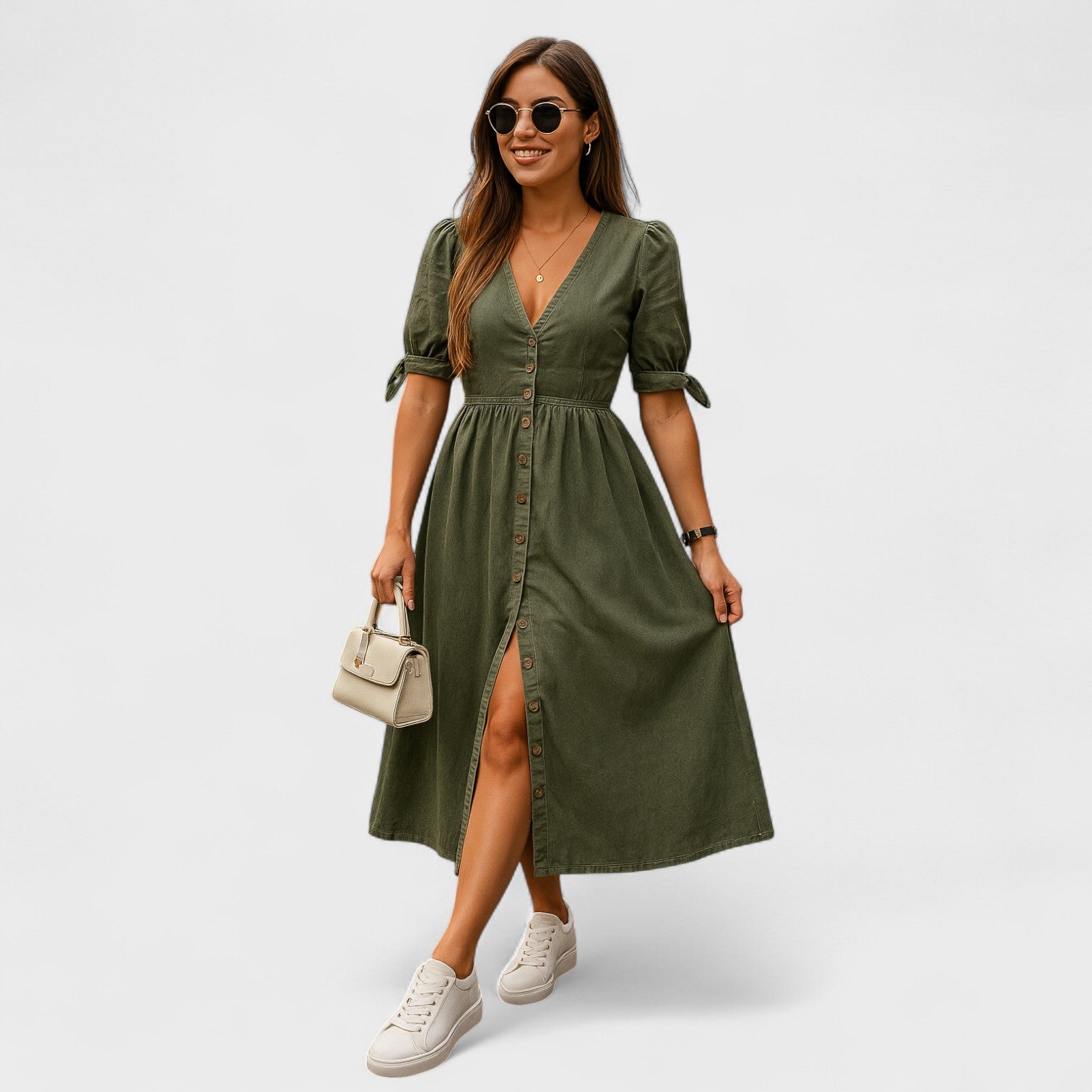 Clara Camila – Abito Chemisier in Denim con Taglio Femminile