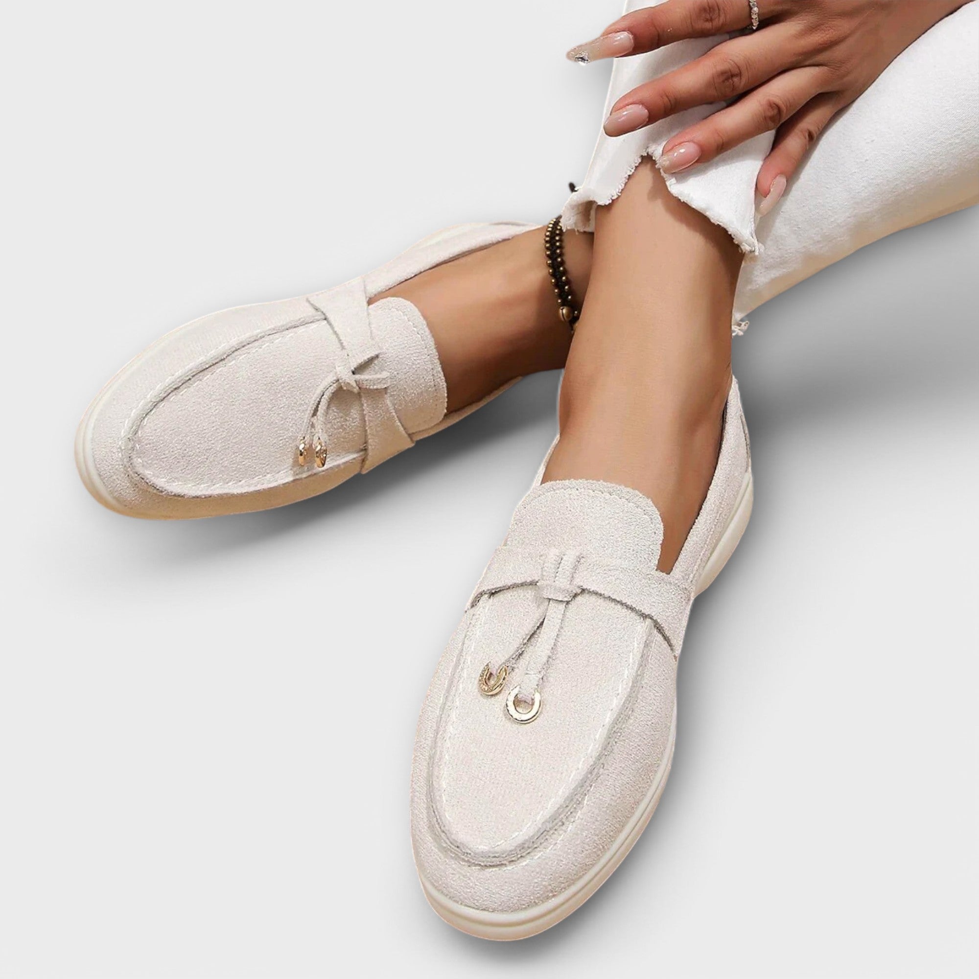 Gamila – Mocassini eleganti beige da donna
